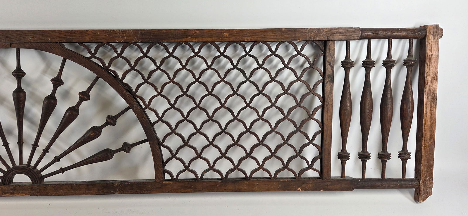 ANTIQUE WOOD CARVED PANEL INSERT - 4