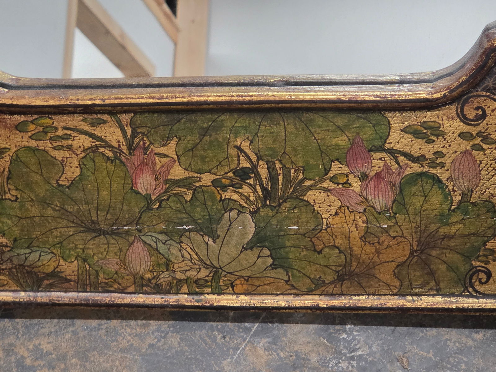 ORIENTAL LACQUERED BIRD MIRROR - 4