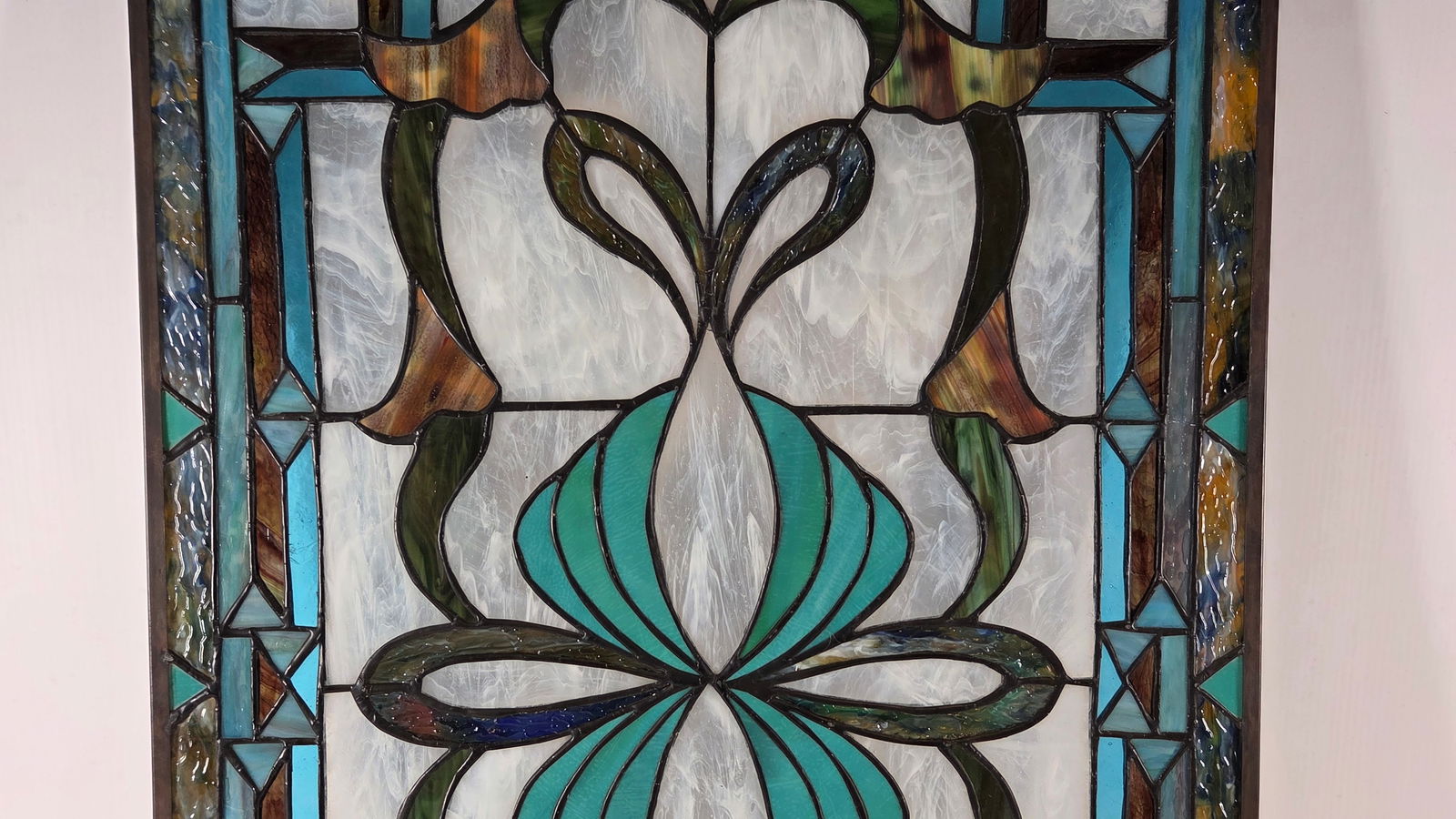 CONTEMPORARY STAINED GLASS WINDOW PANEL - 3