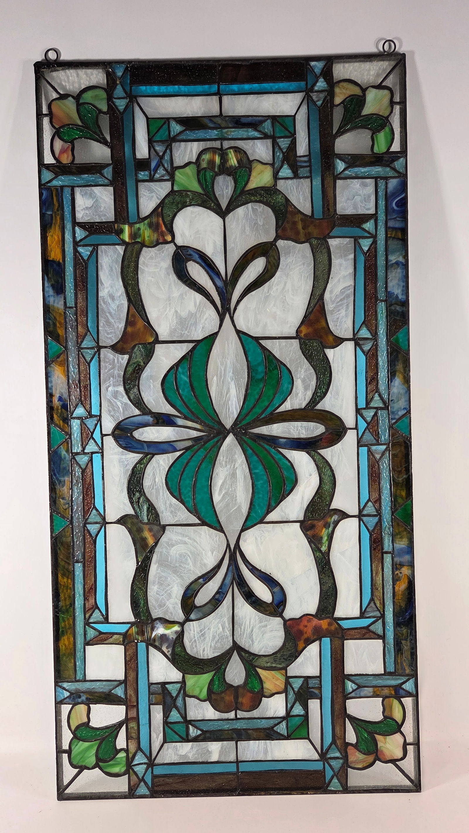 CONTEMPORARY STAINED GLASS WINDOW PANEL - 6