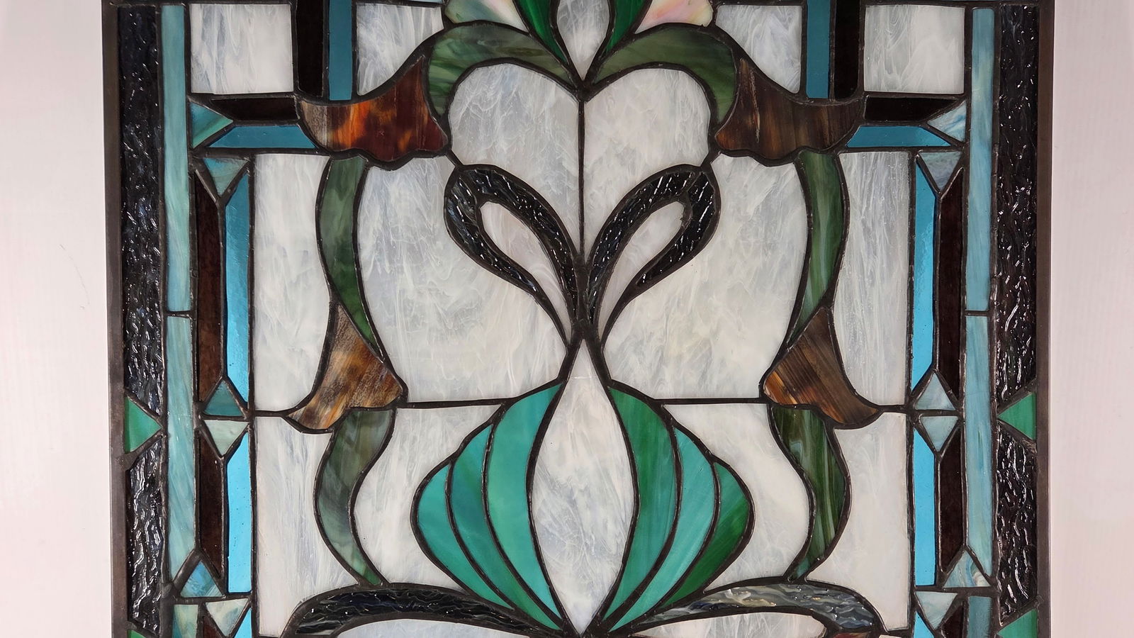 CONTEMPORARY STAINED GLASS WINDOW PANEL - 3