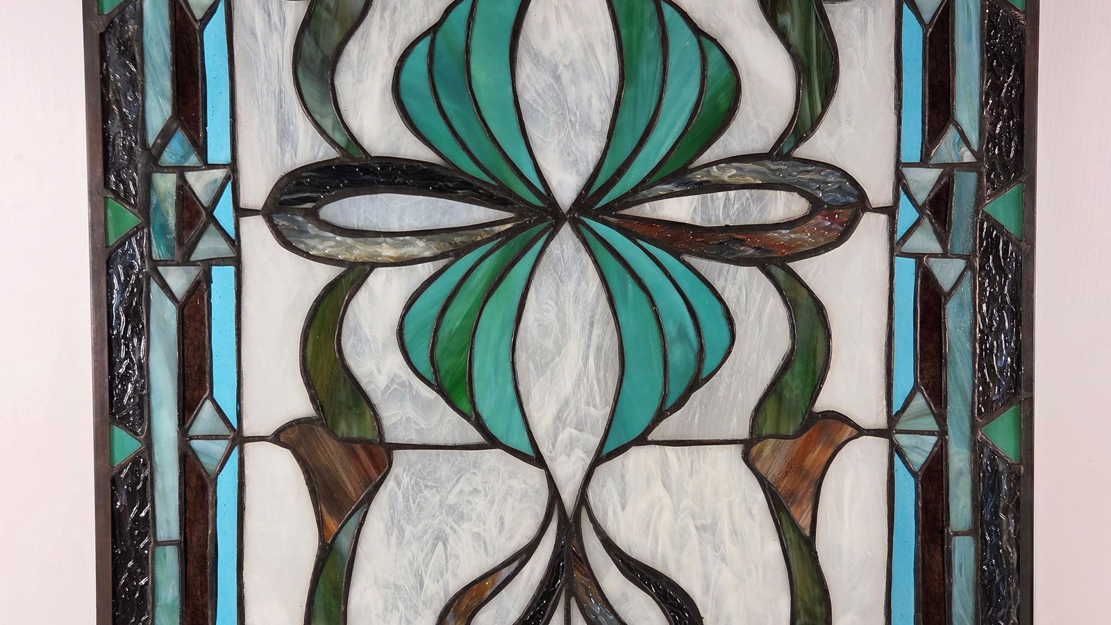 CONTEMPORARY STAINED GLASS WINDOW PANEL - 4