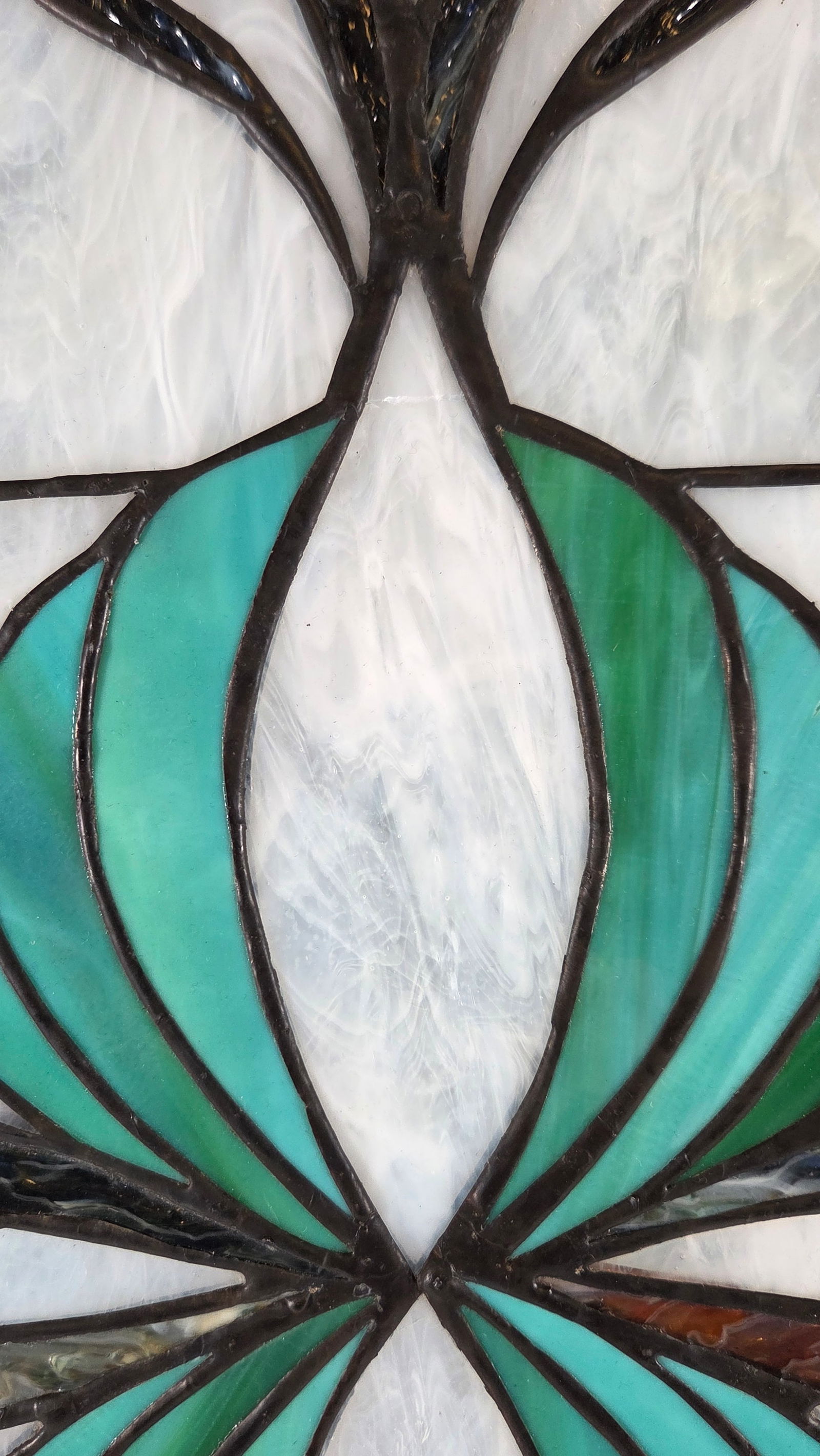 CONTEMPORARY STAINED GLASS WINDOW PANEL - 6