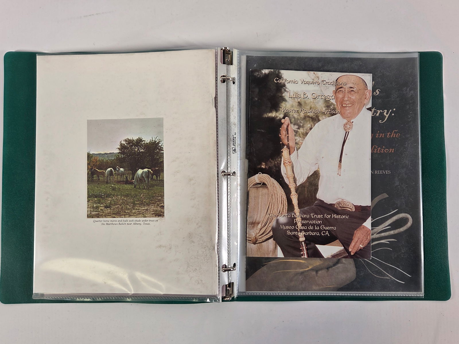 LUIS B. ORTEGA SIGNED CERTIFICATE BINDER - 5