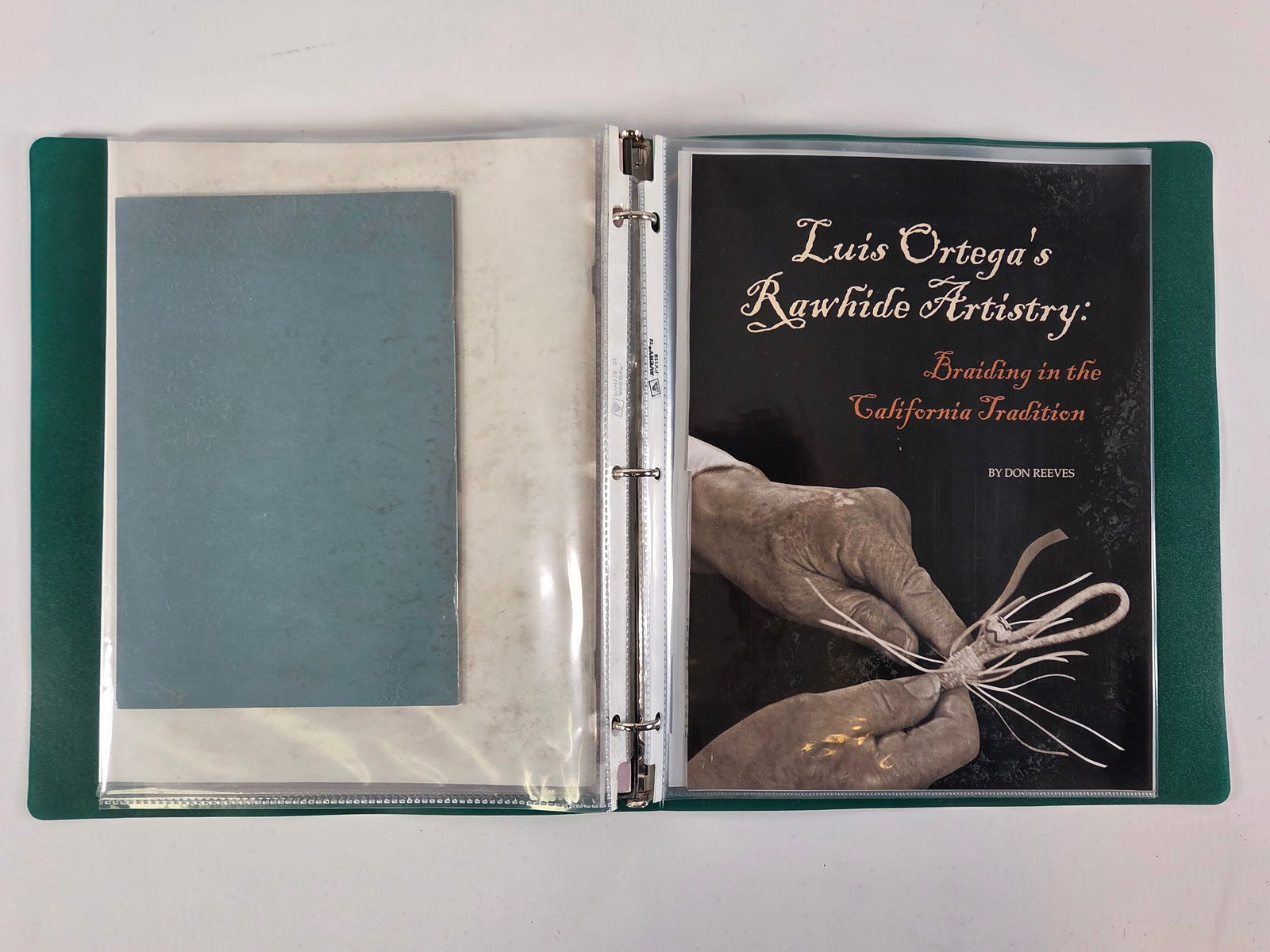 LUIS B. ORTEGA SIGNED CERTIFICATE BINDER - 6