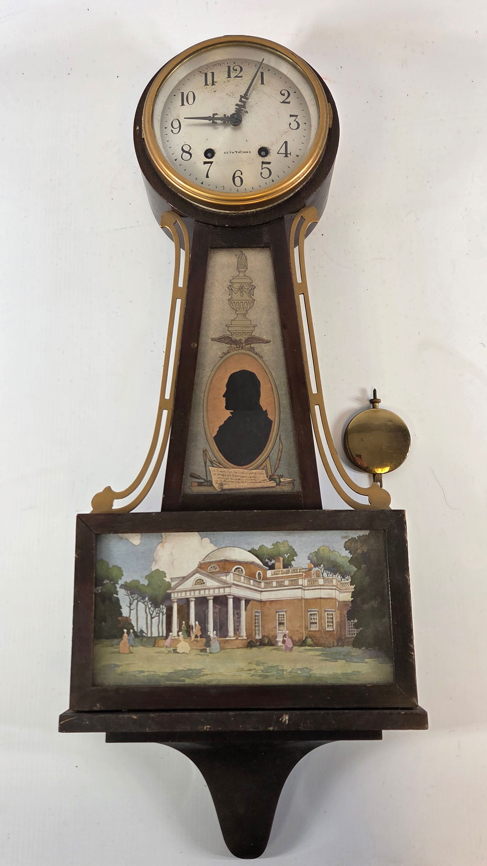 ANTIQUE ARTS & CRAFTS JARDINIERE & PEDESTAL: REMAINS IN GOOD ORIGINAL CONDITION. SHOWING SOME LIGHT TYPICAL WEAR. NEEDS CLEANED.