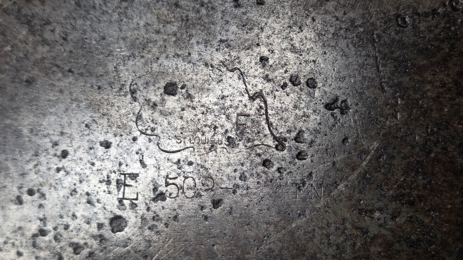 ANTIQUE MEAT CLEAVER E-503 9" - 3