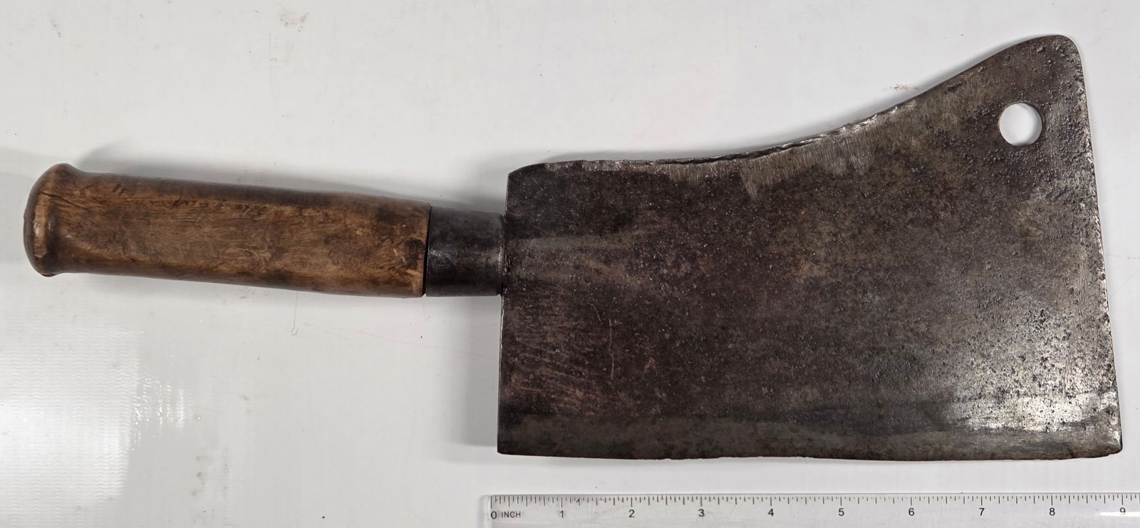 ANTIQUE MEAT CLEAVER E-503 9" - 4