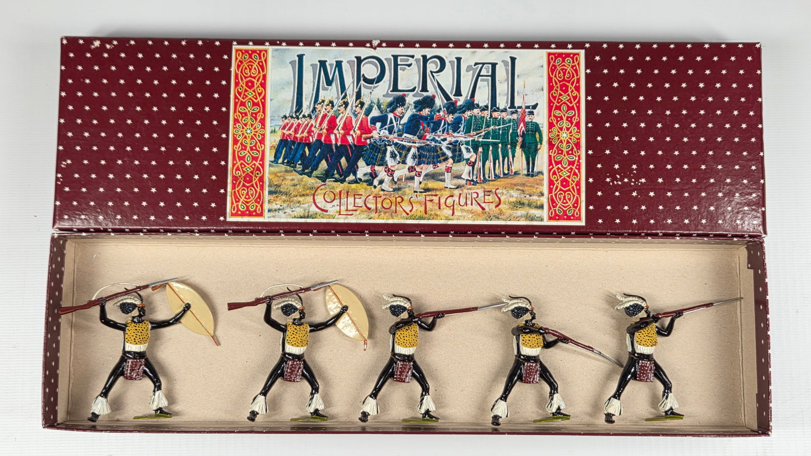 IMPERIAL PRODUCTIONS NO. 78 ZULU REGIMENT 1879: SET REMAINS IN EXCELLENT CONDITION IN BOX.