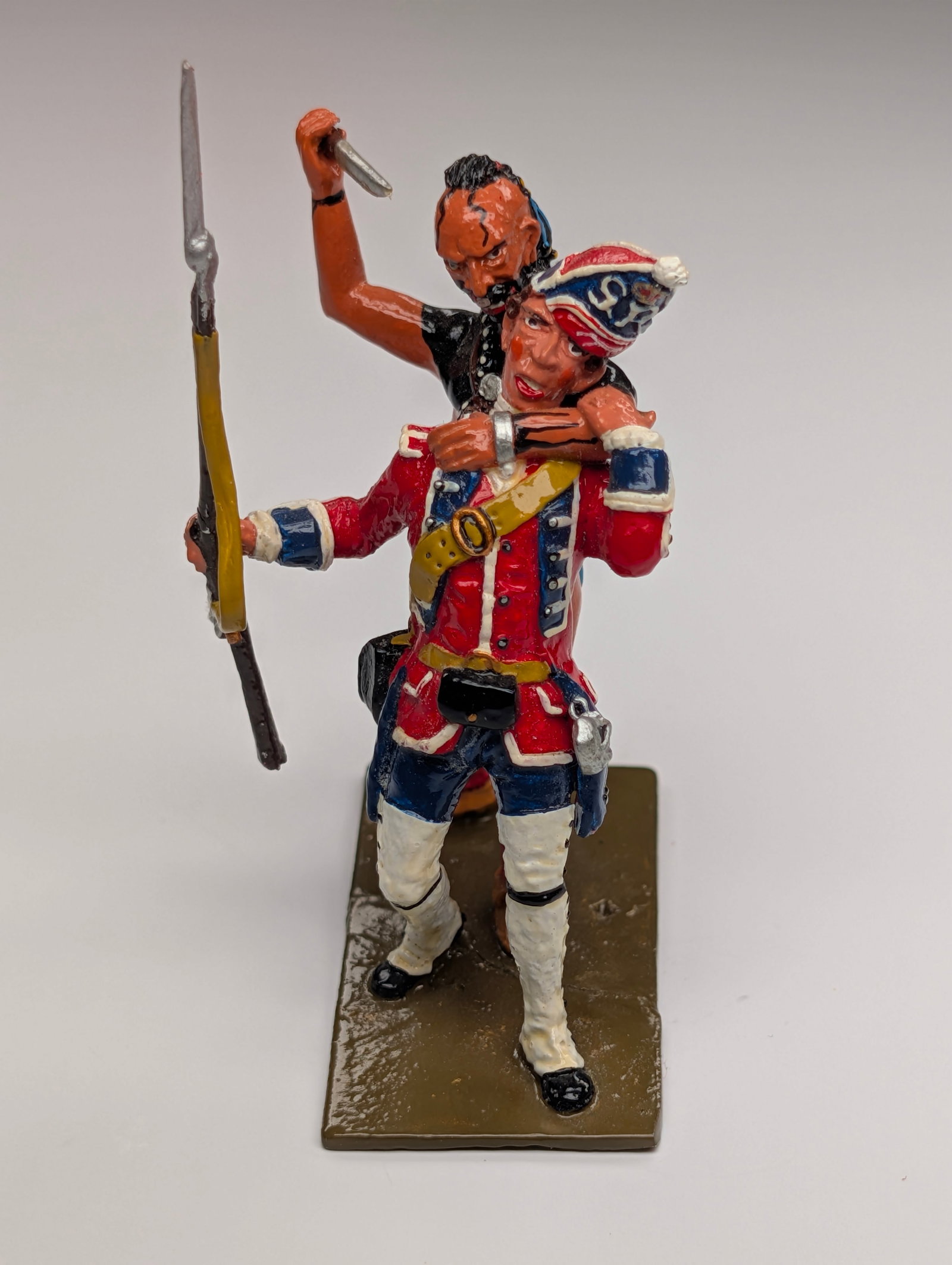 TOMMY ATKINS HAND PAINTED NATIVE AMERICAN INDIAN: REMAINS IN VERY GOOD CONDITION.