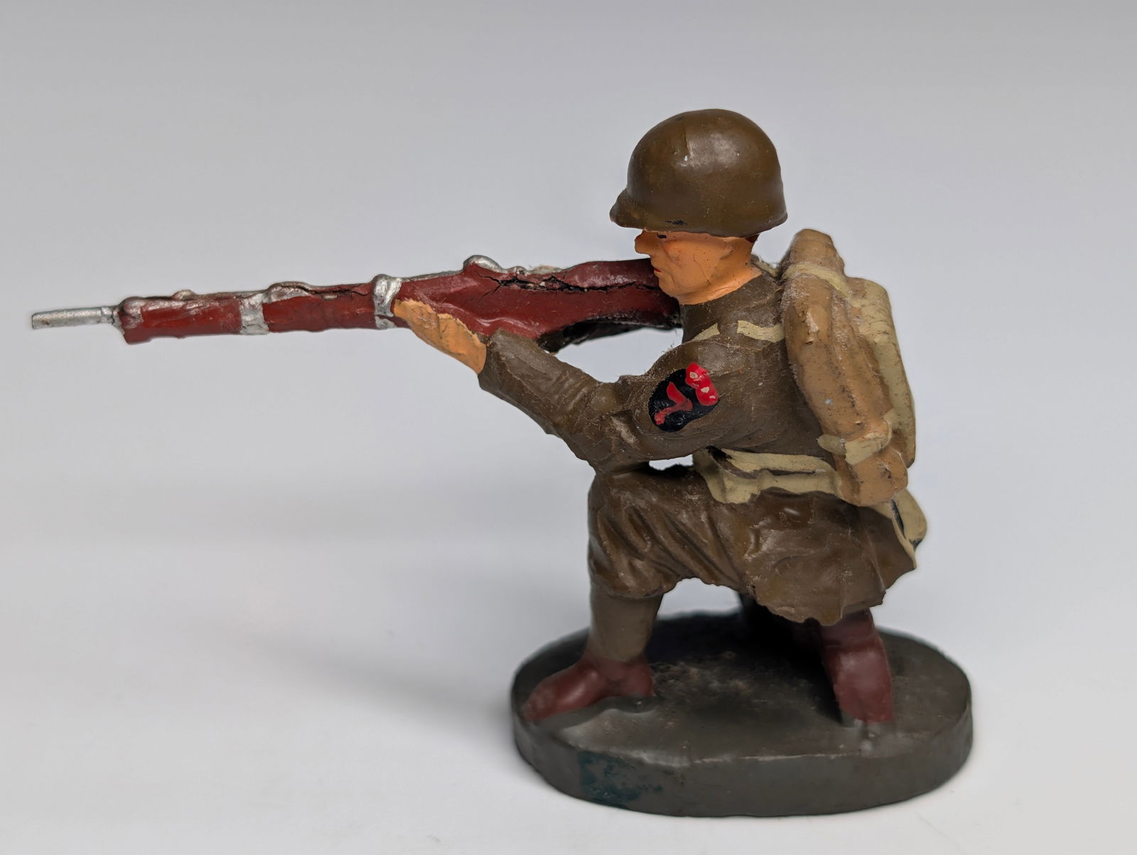 4) GERMAN ELASTOLIN COMPOSITION SOLDIERS - 2