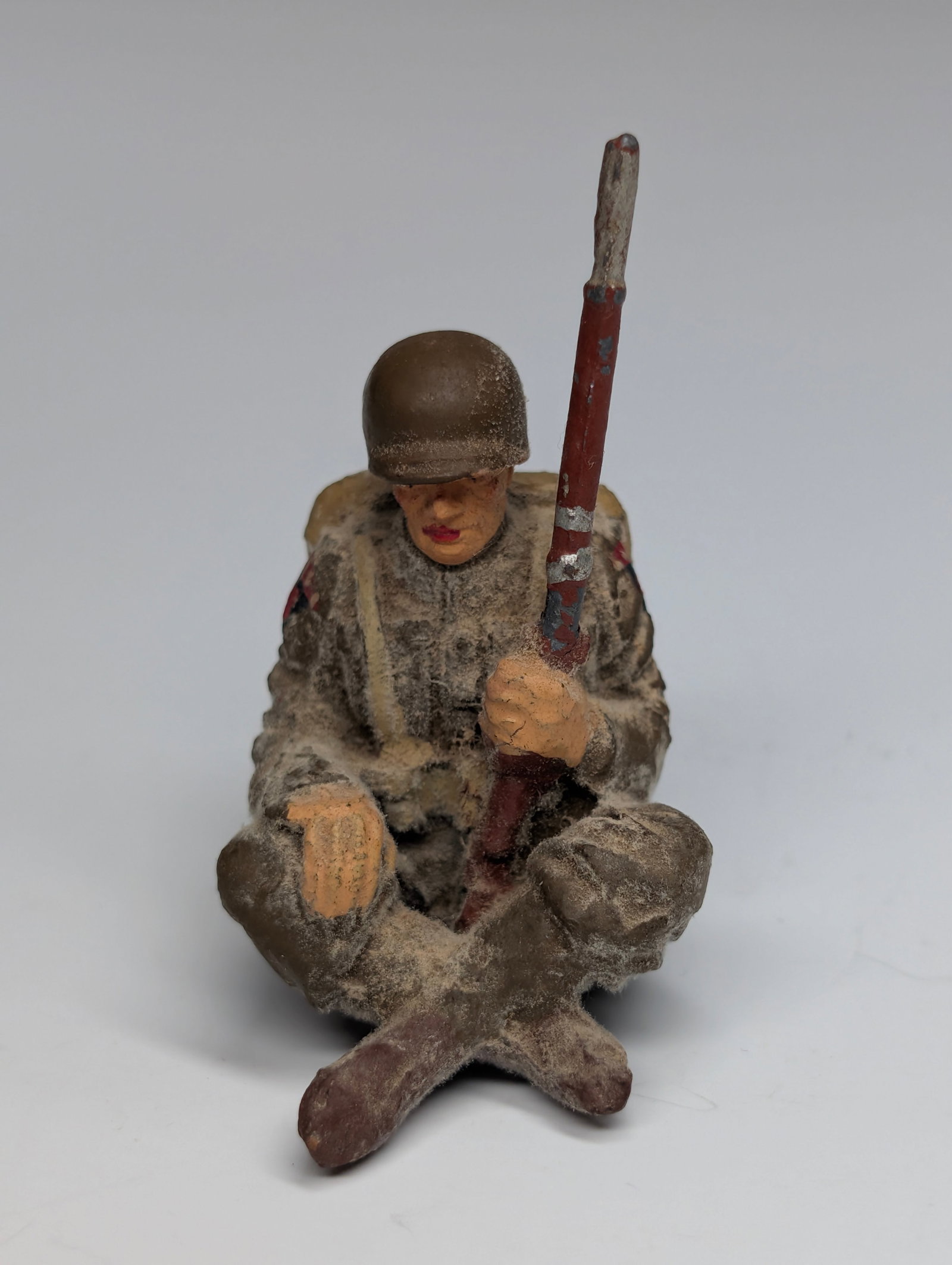 4) GERMAN ELASTOLIN COMPOSITION SOLDIERS - 5