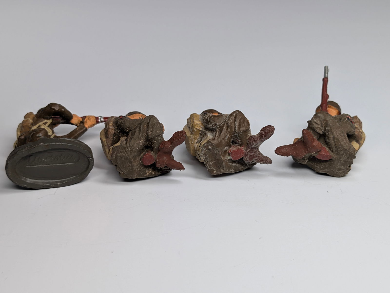 4) GERMAN ELASTOLIN COMPOSITION SOLDIERS - 7