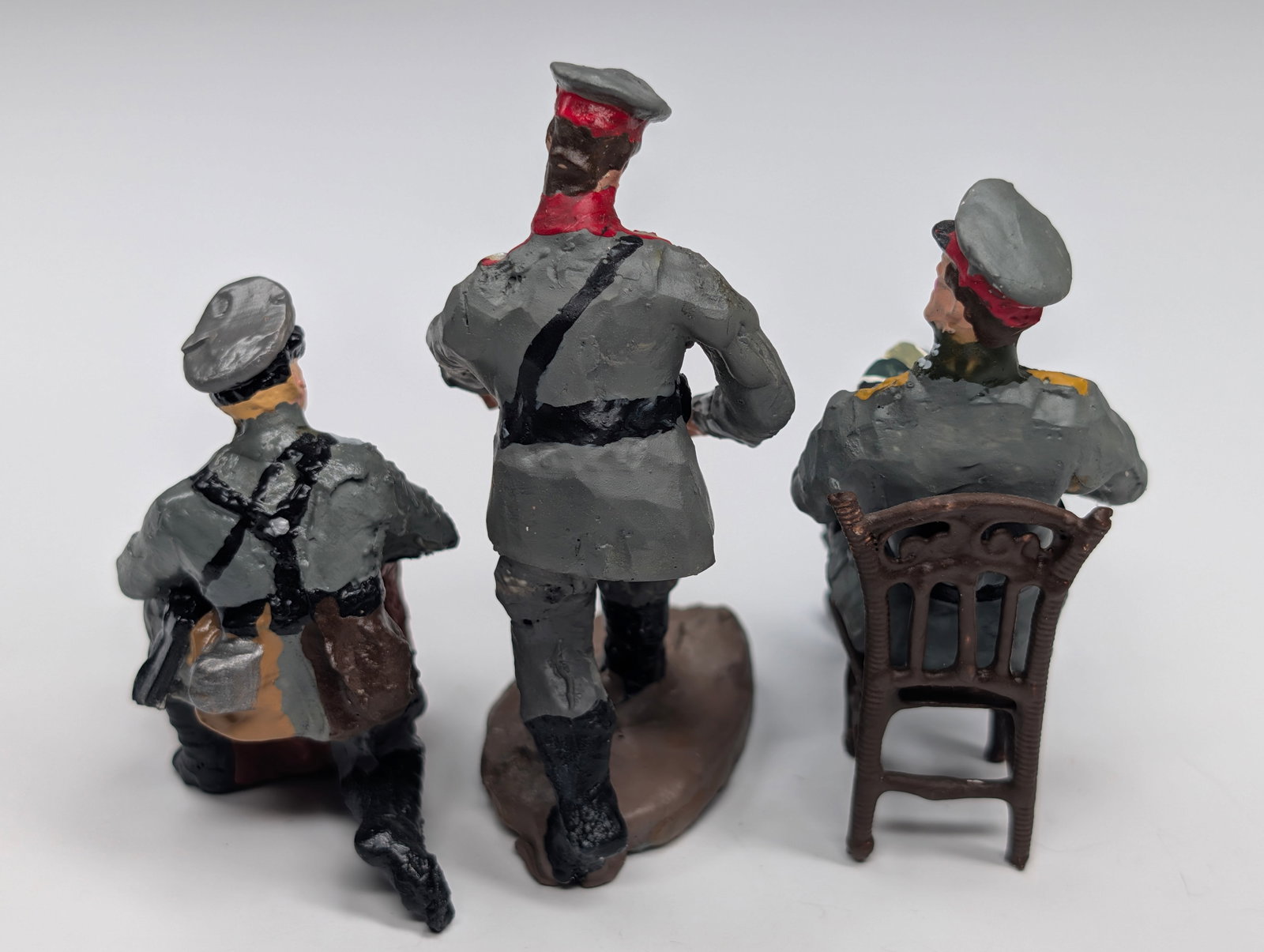 3) CUSTOM GERMAN ELASTOLIN SOLDIERS - 5
