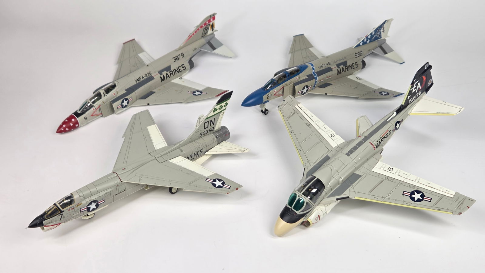 VARIOUS BRAND DIECAST AIRPLANES: ALL REMAIN IN FAIR TO GOOD CONDITION. SOME SMALL MISSING / BROKEN PIECES.