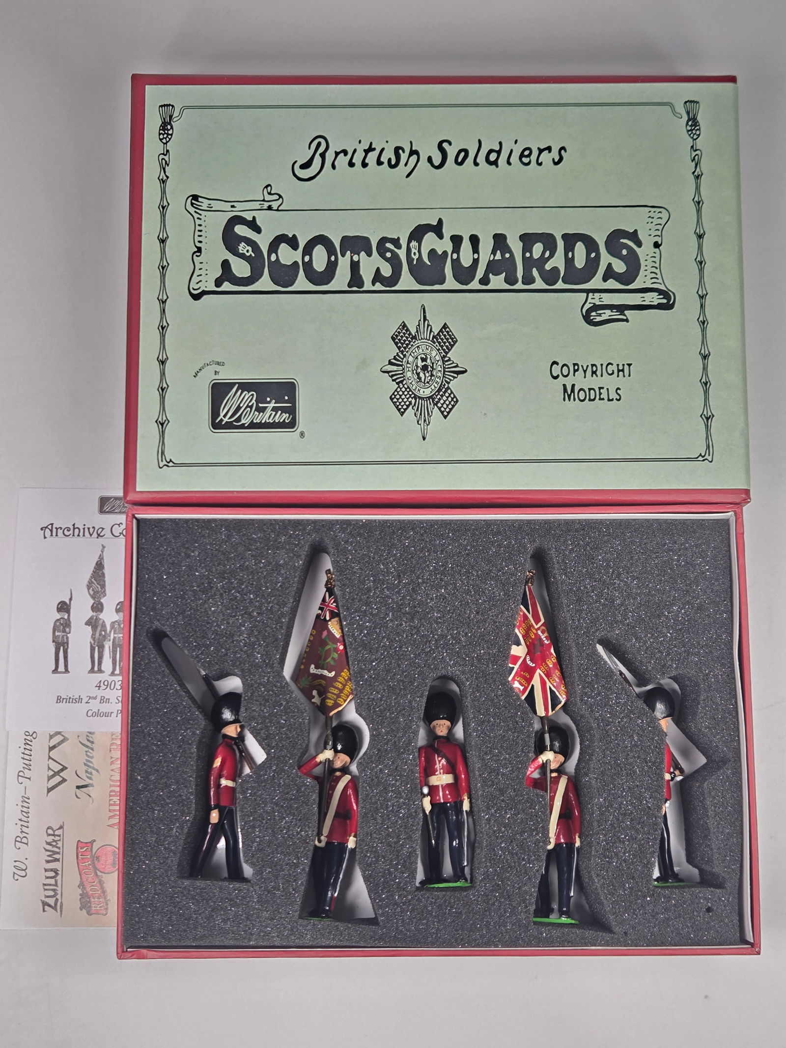 BRITAIN 49037 BRITISH 2ND BN SCOTS GUARDS COLOUR PARTY (1 of 5)