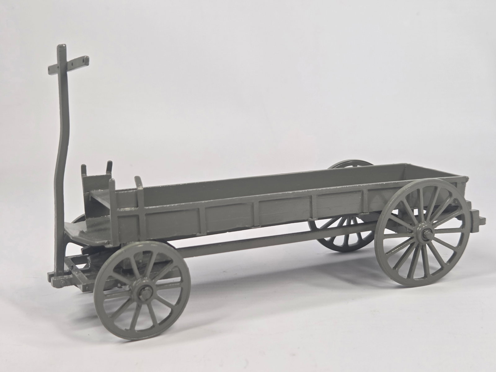 BRITAIN'S ZULU WAR WAGON: REMAINS IN GOOD CONDITION, SHOWING SOME LIGHT PAINT WEAR AND SOME BENDS IN METAL.