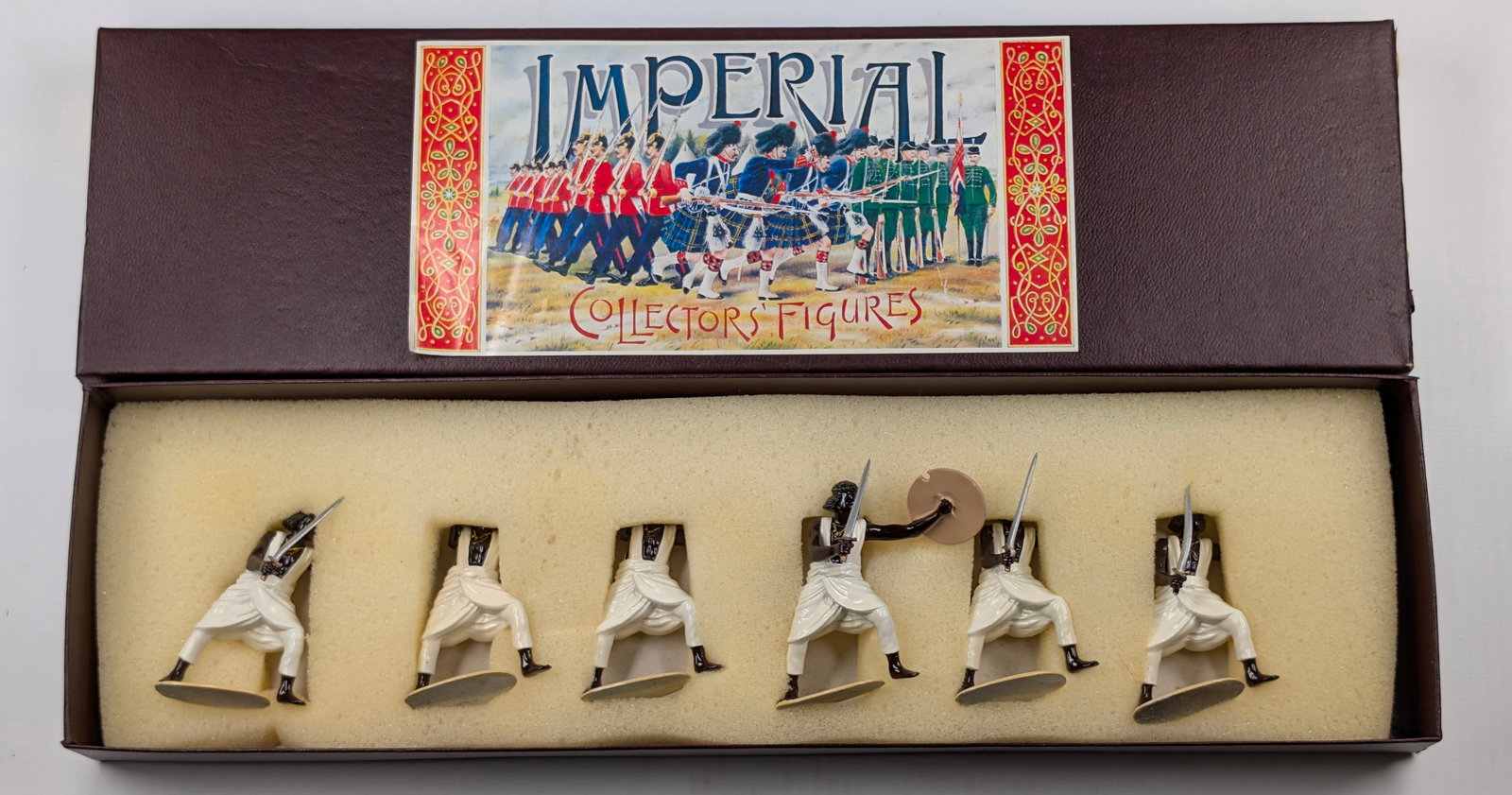 IMPERIAL PRODUCTIONS 6-PIECE SOLDIER SET: SET REMAINS IN EXCELLENT CONDITION WITH BOX.