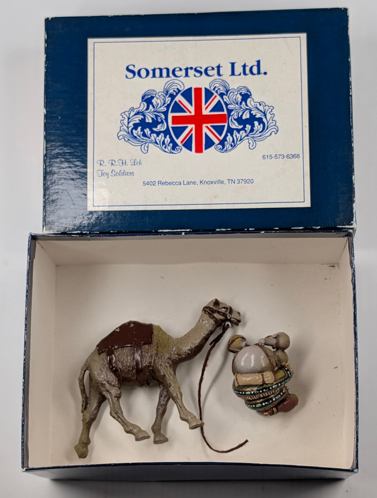 SOMERSET LTD. SLC-14 CARAVAN CAMEL W/ BOX: REMAINS IN VERY GOOD CONDITION, SHOWING LIGHT WEAR.