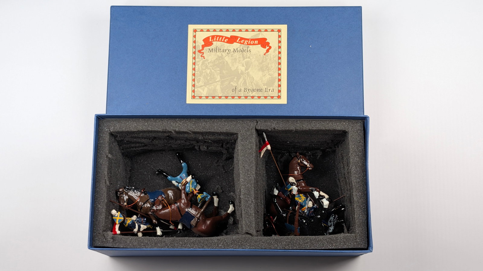 LITTLE LEGION MOUNTED HORSES: ALL REMAIN IN FAIR TO GOOD CONDITION, SHOWING PAINT WEAR THROUGHOUT.