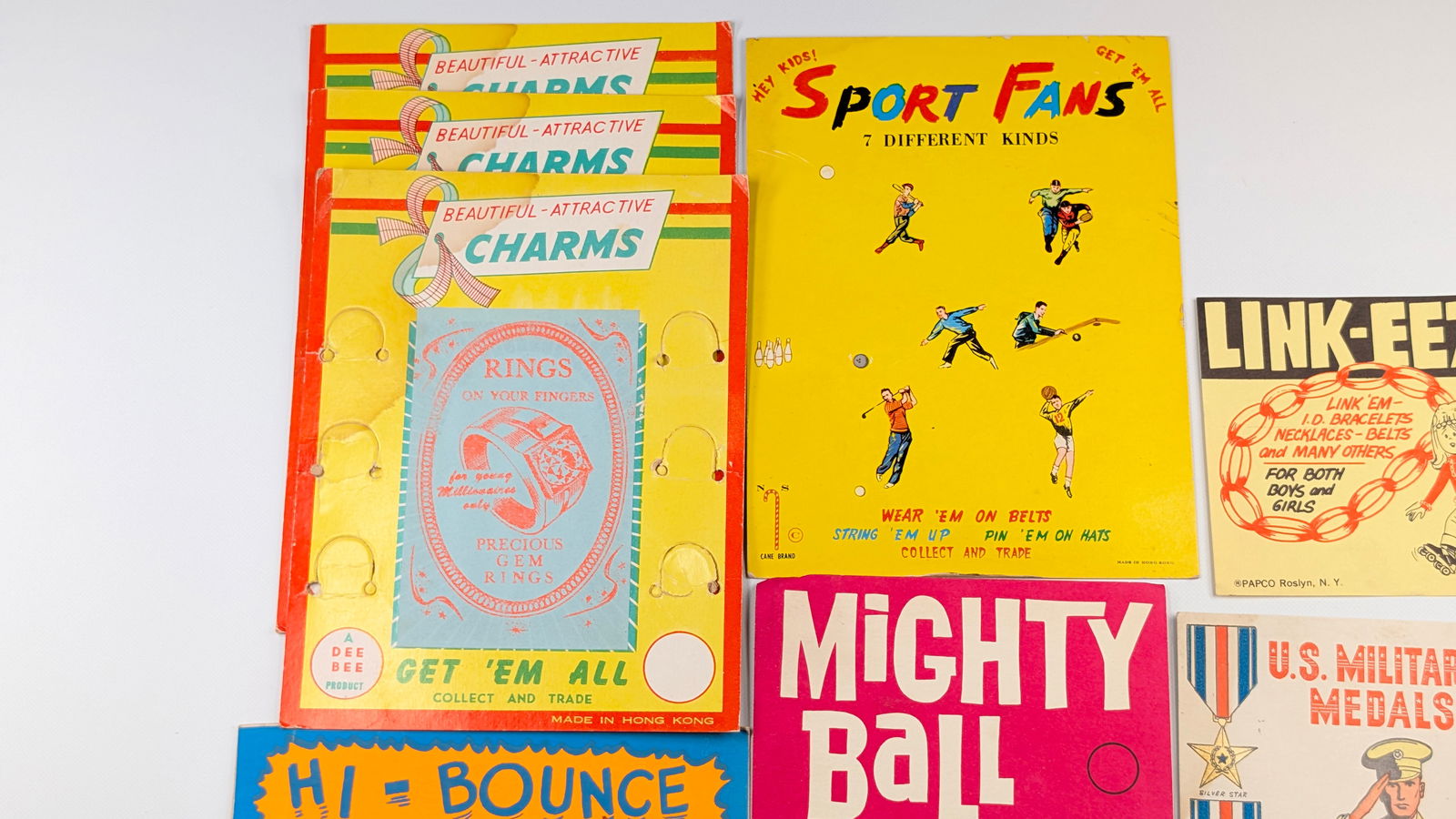 VARIOUS GUMBALL MACHINE INSERT DISPLAY CARDS - 2