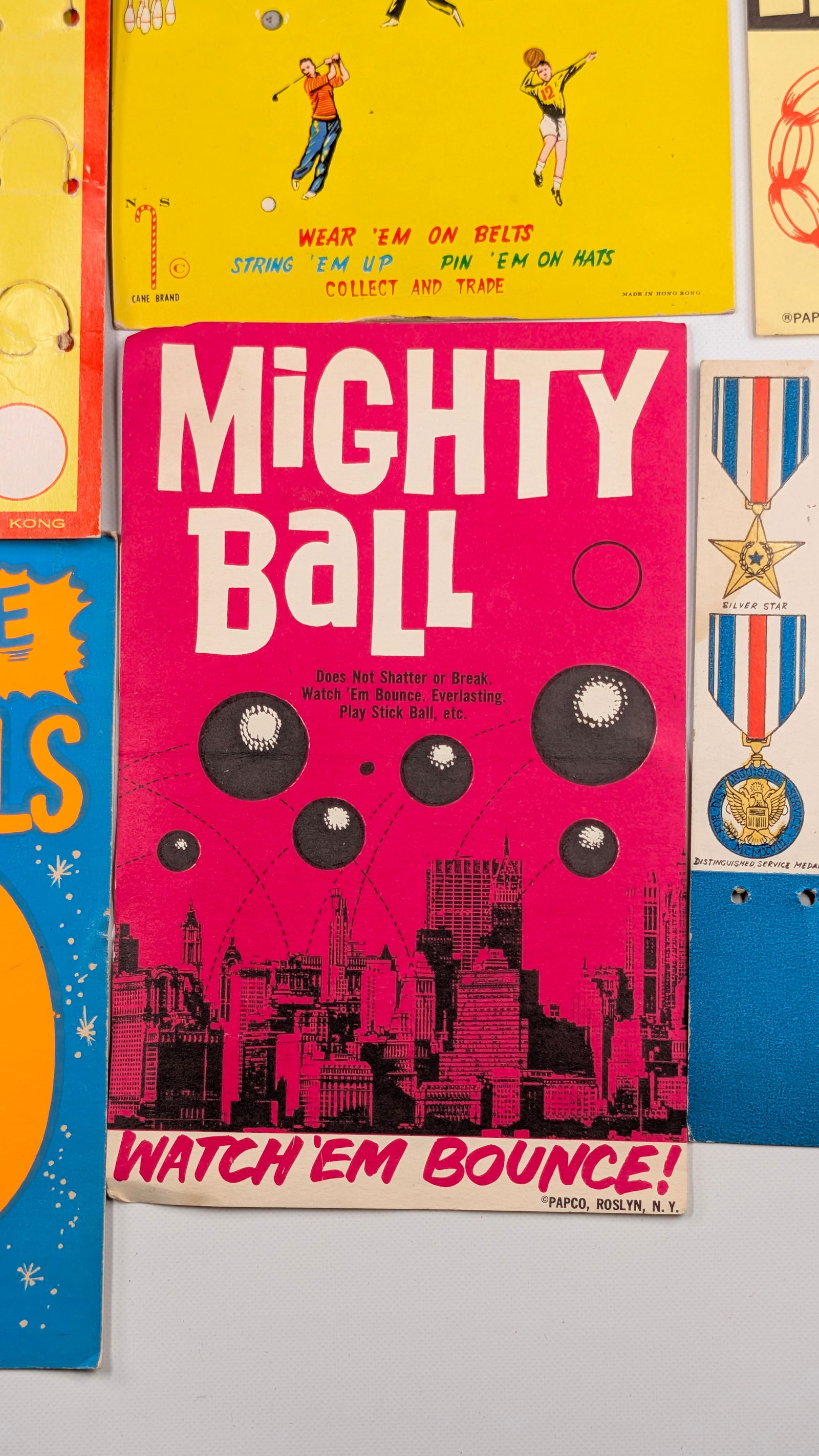 VARIOUS GUMBALL MACHINE INSERT DISPLAY CARDS - 4