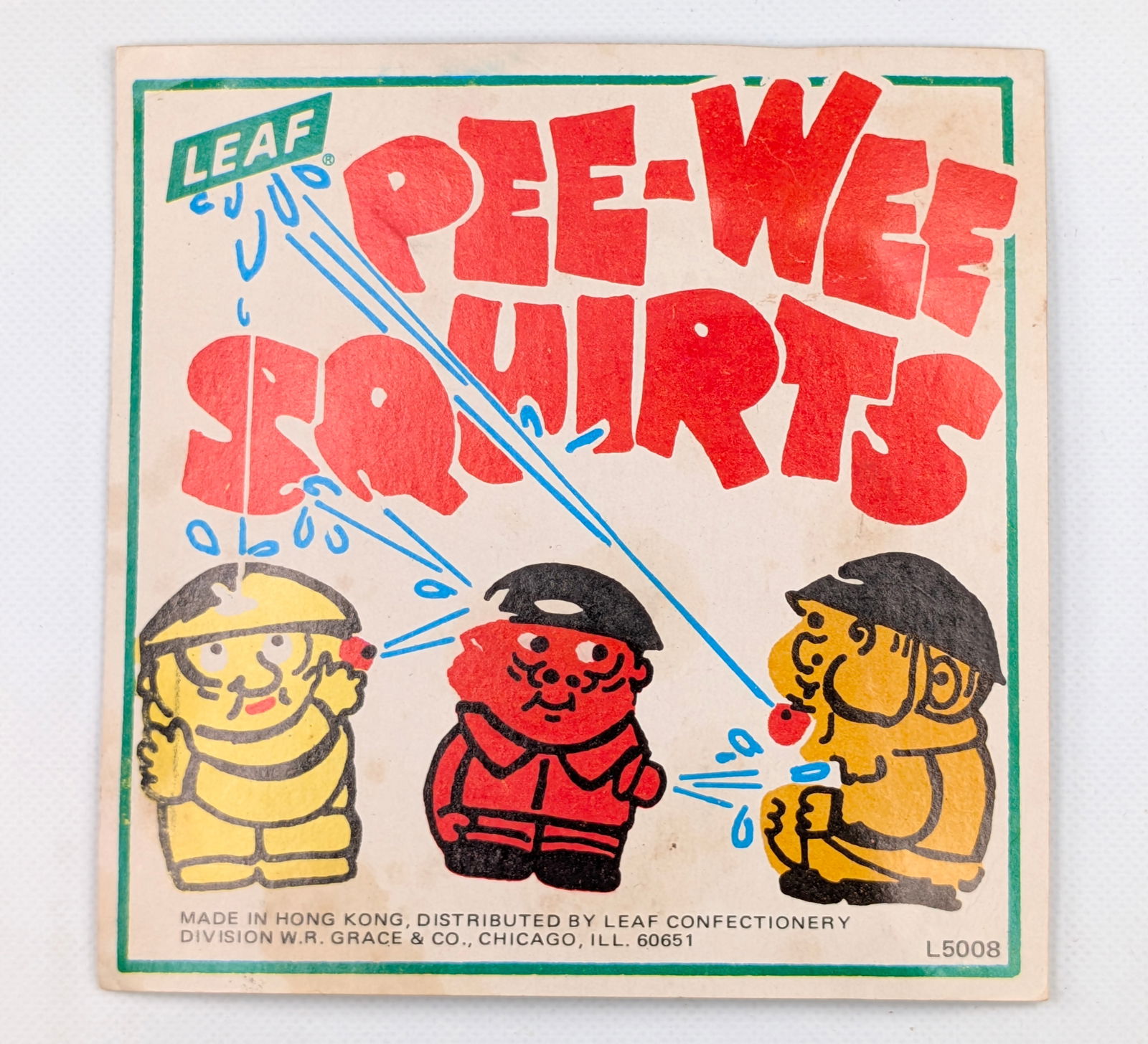 VINTAGE LEAF PEE-WEE SQUIRTS VENDING MACHINE INSERT - 2