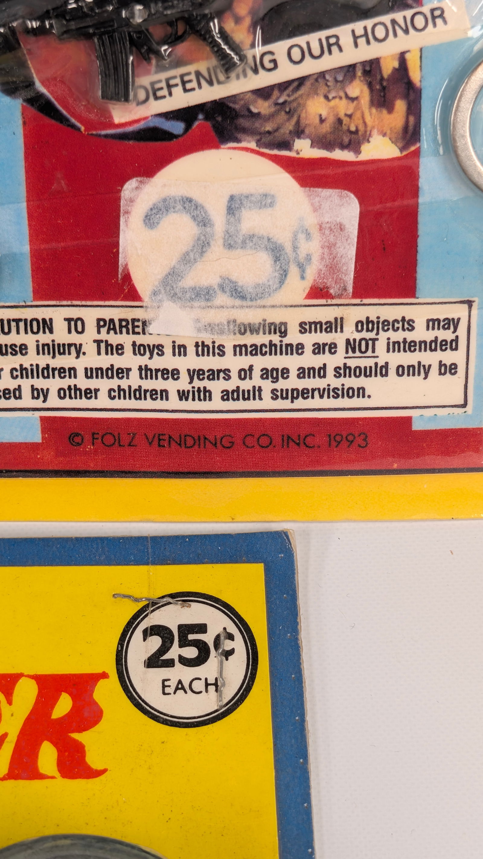 3) GUMBALL VENDING MACHINE INSERTS - 4