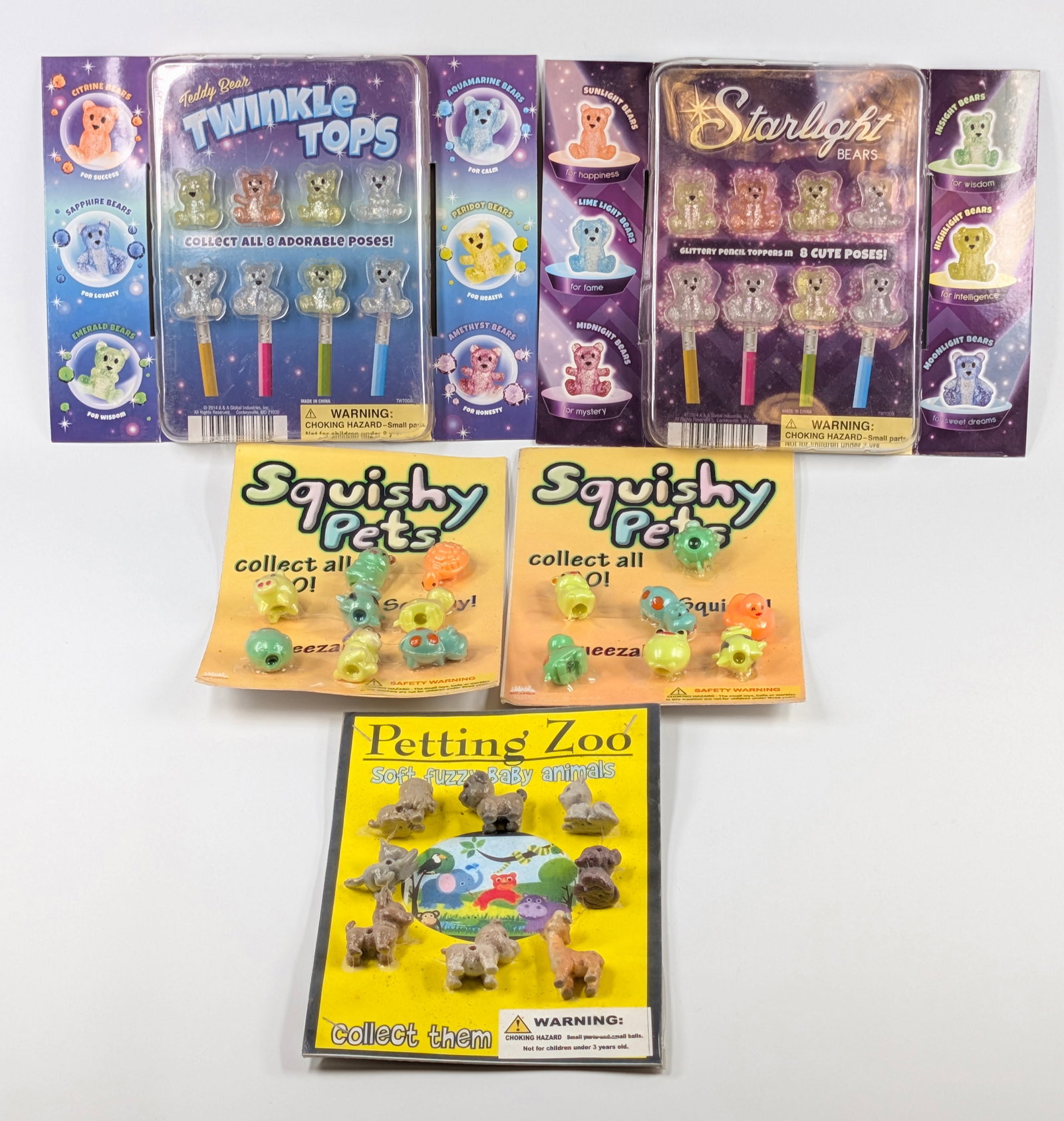 VARIOUS GUMBALL VENDING MACHINE INSERTS: ALL REMAIN IN GOOD CONDITION, SHOWING SOME TYPICAL WEAR.