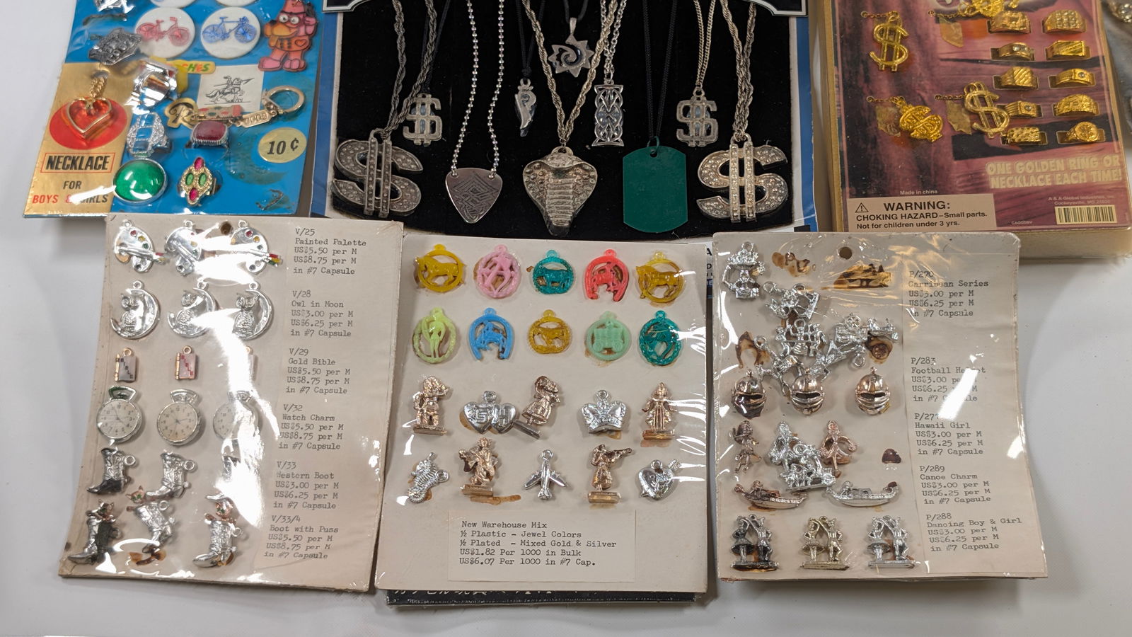 VARIOUS GUMBALL VENDING MACHINE INSERTS - 2