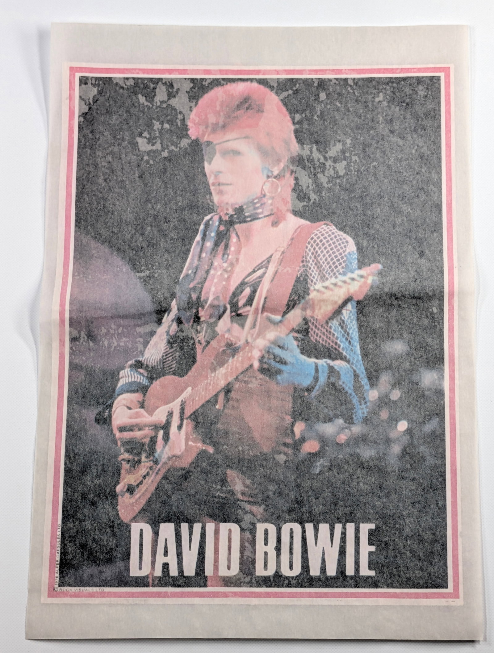 2) 1976 ROCK VISUALS DAVID BOWIE TRANSFERS (1 of 5)