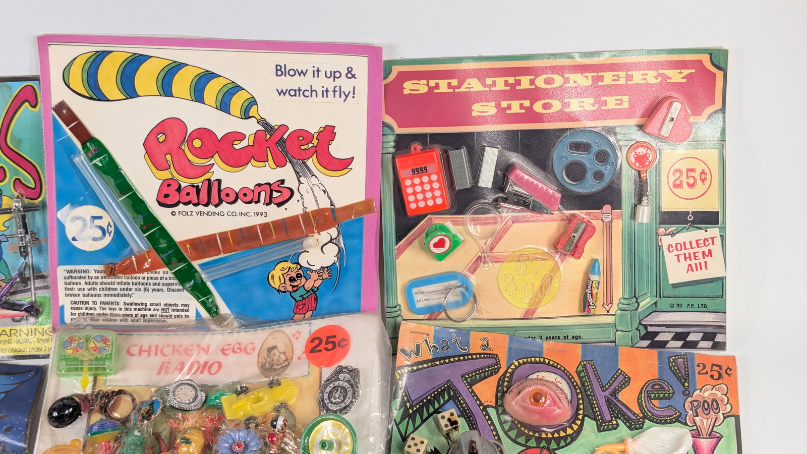 8) VENDING MACHINE DISPLAY INSERTS - 6