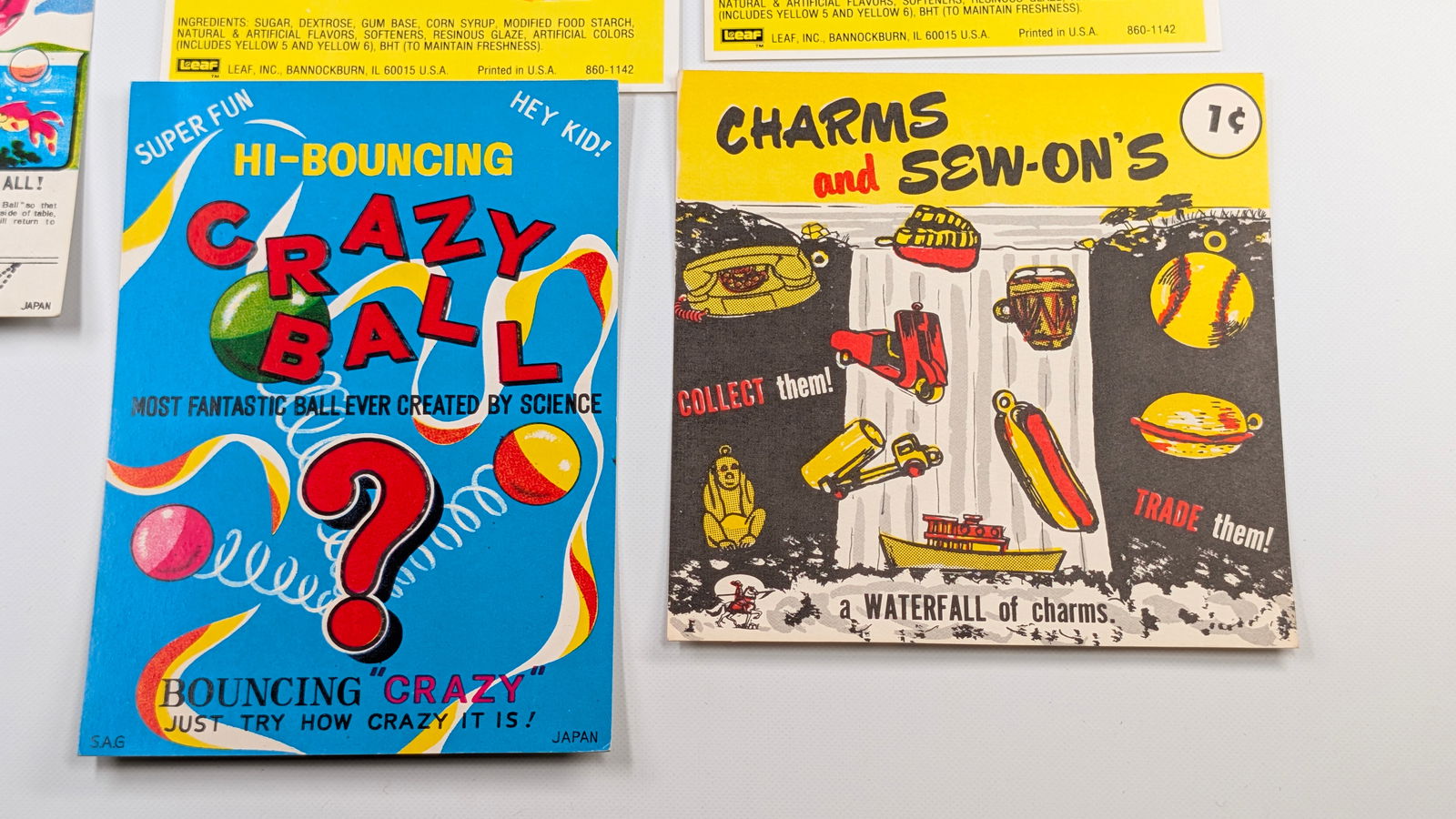 VARIOUS GUMBALL VENDING MACHINE INSERTS - 5