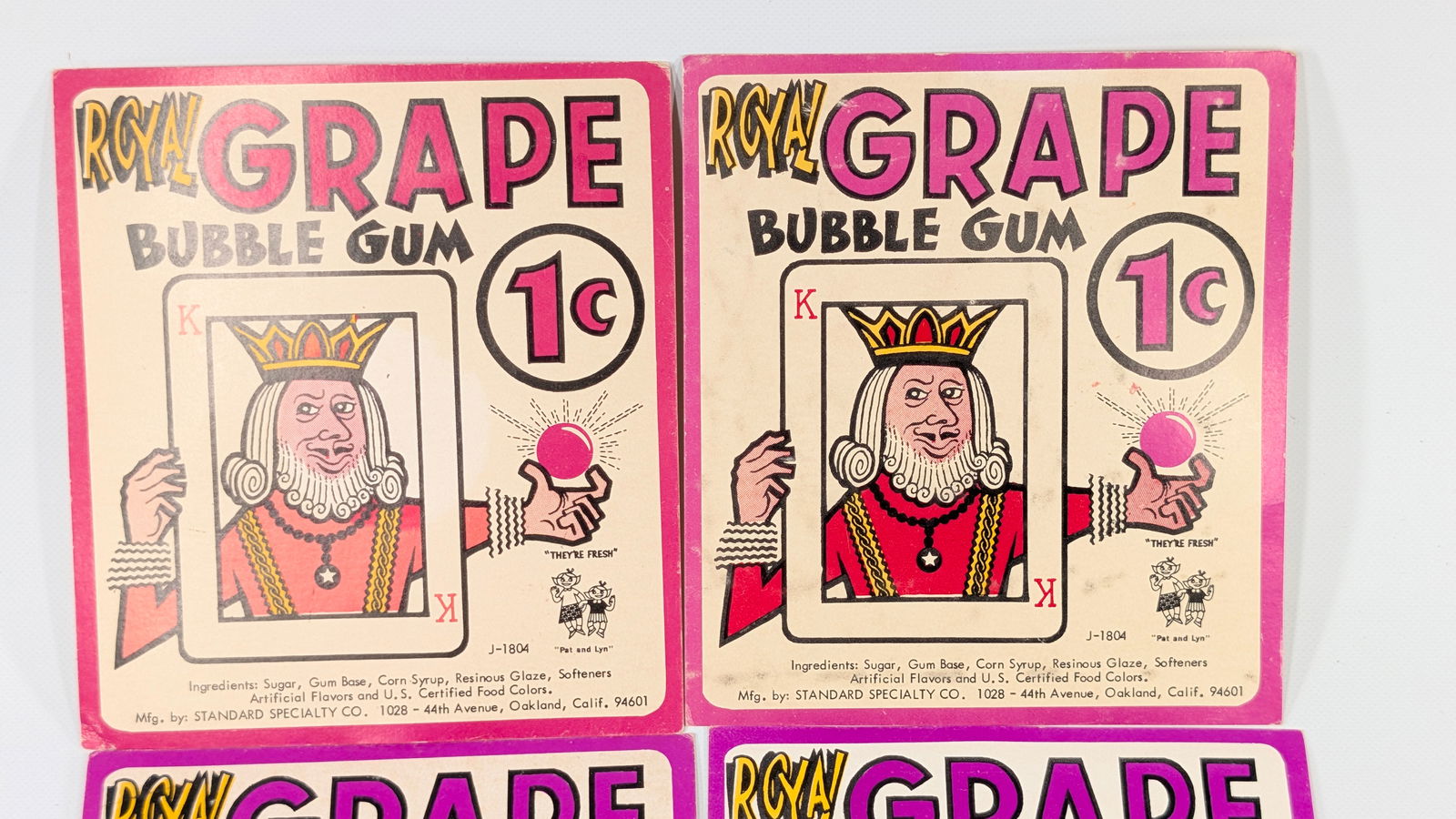 VARIOUS BUBBLE GUM MACHINE INSERT SIGNS - 2