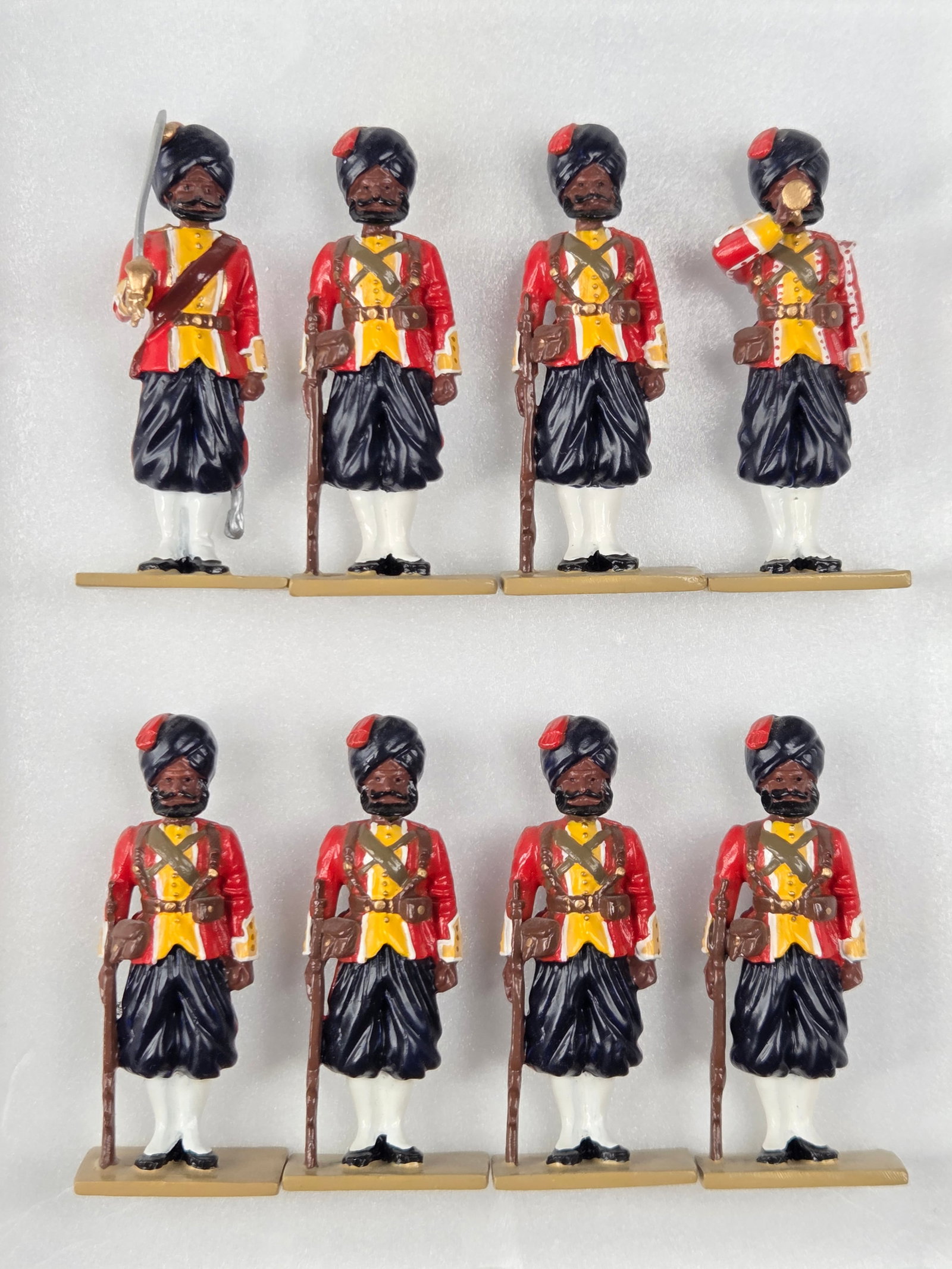 8) BRITAIN BRITISH INDIAN ARMY 1998: ALL REMAIN IN GOOD CONDITION, SHOWING SOME TYPICAL WEAR.
