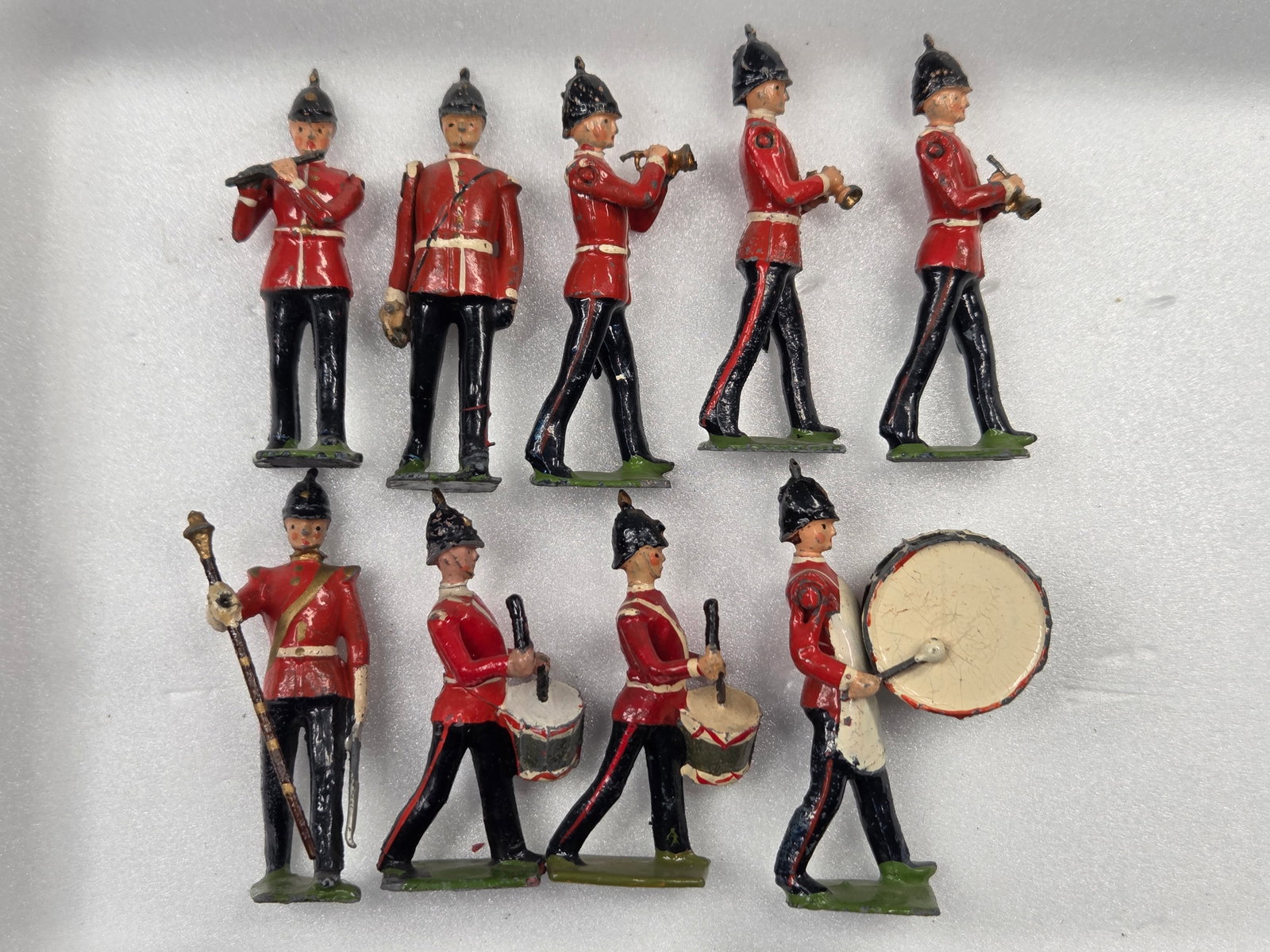 SET OF 9 BRITAIN BRITISH GUARD MARCHING BAND (1 of 4)