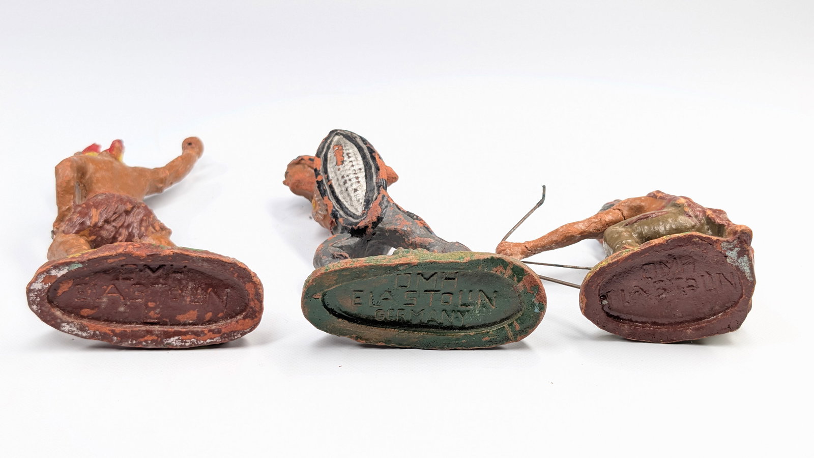 3) GERMAN ELASTOLIN COMPOSITION NATIVE INDIANS - 5