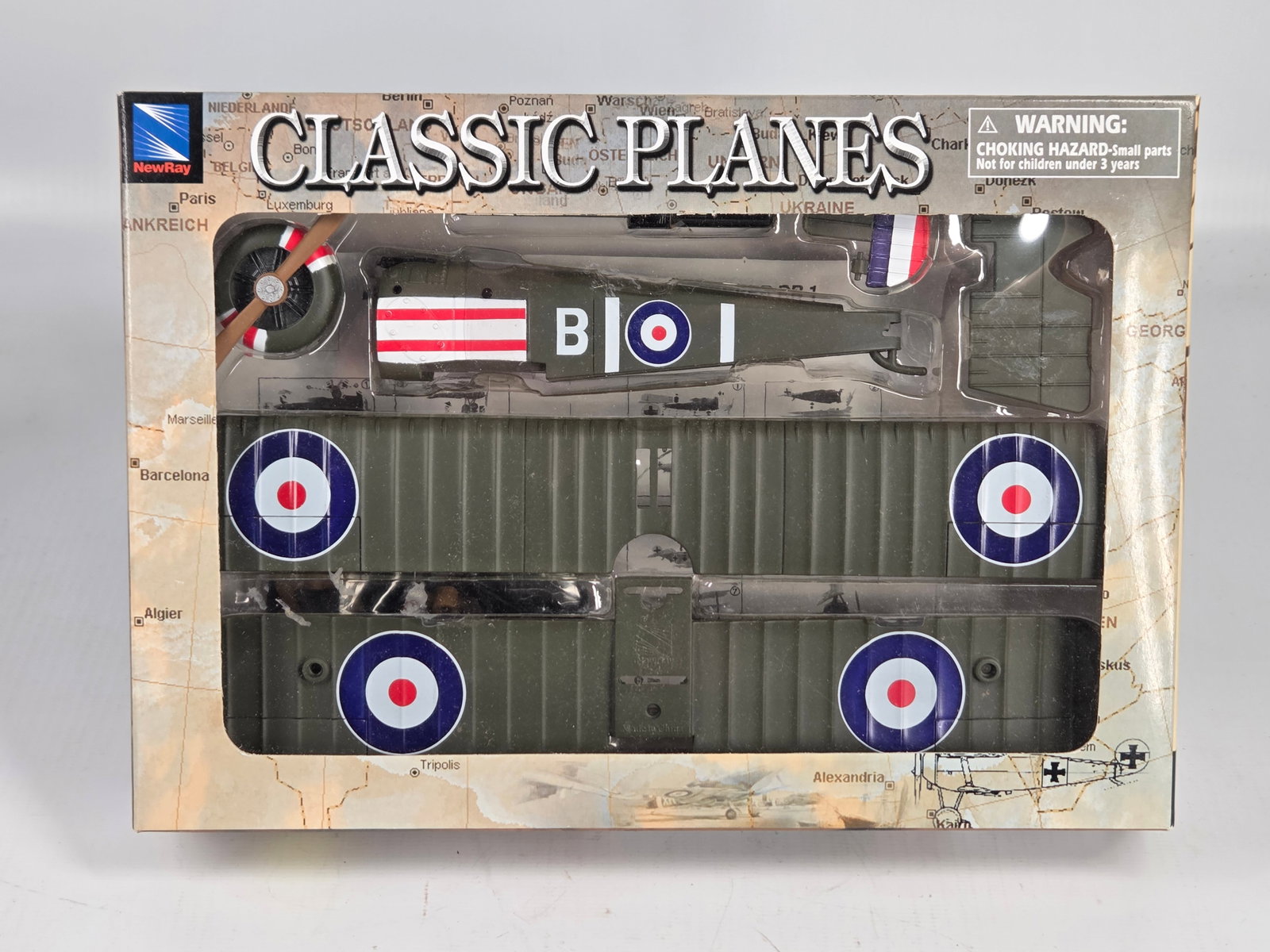 NEWRAY CLASSIC PLANES MODEL KIT UNUSED: REMAINS UNUSED IN BOX.