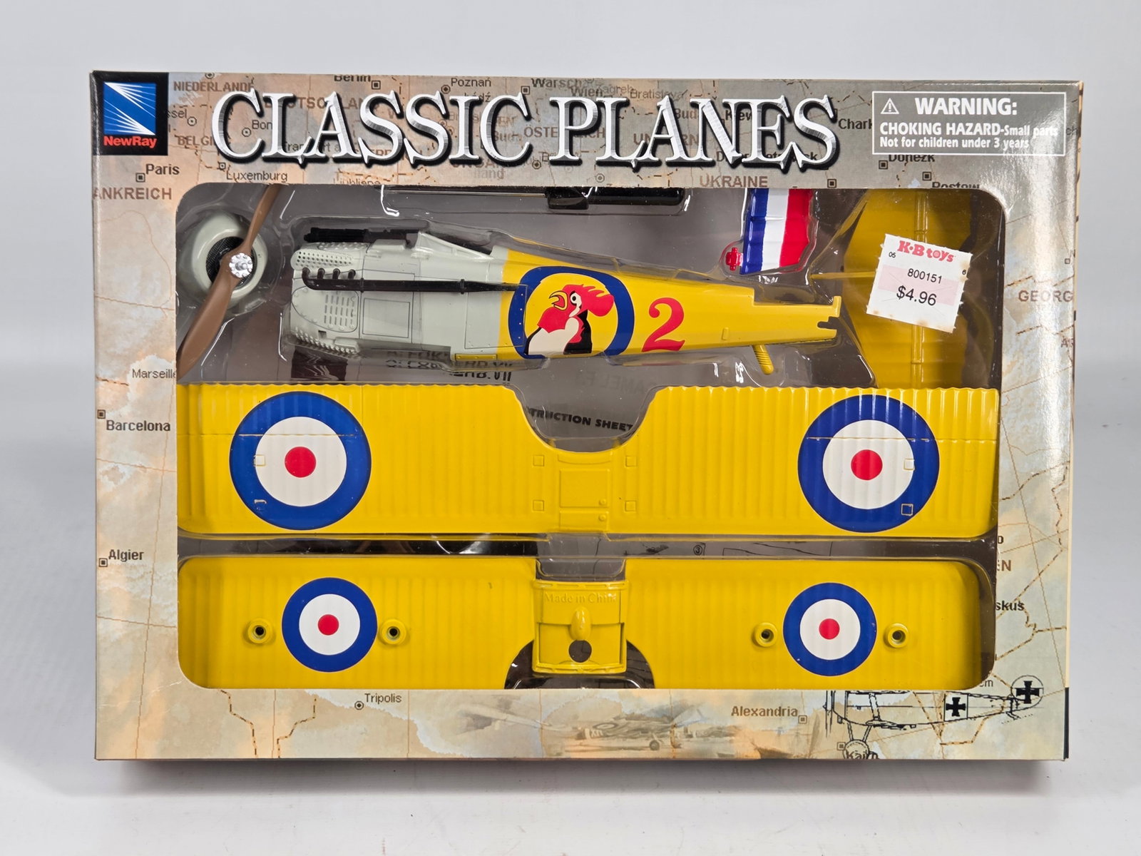 NEWRAY CLASSIC PLANES MODEL KIT UNUSED: REMAINS UNUSED IN BOX.