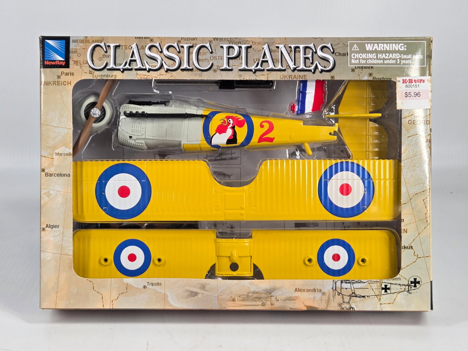 NEWRAY CLASSIC PLANES MODEL KIT UNUSED: REMAINS UNUSED IN BOX.
