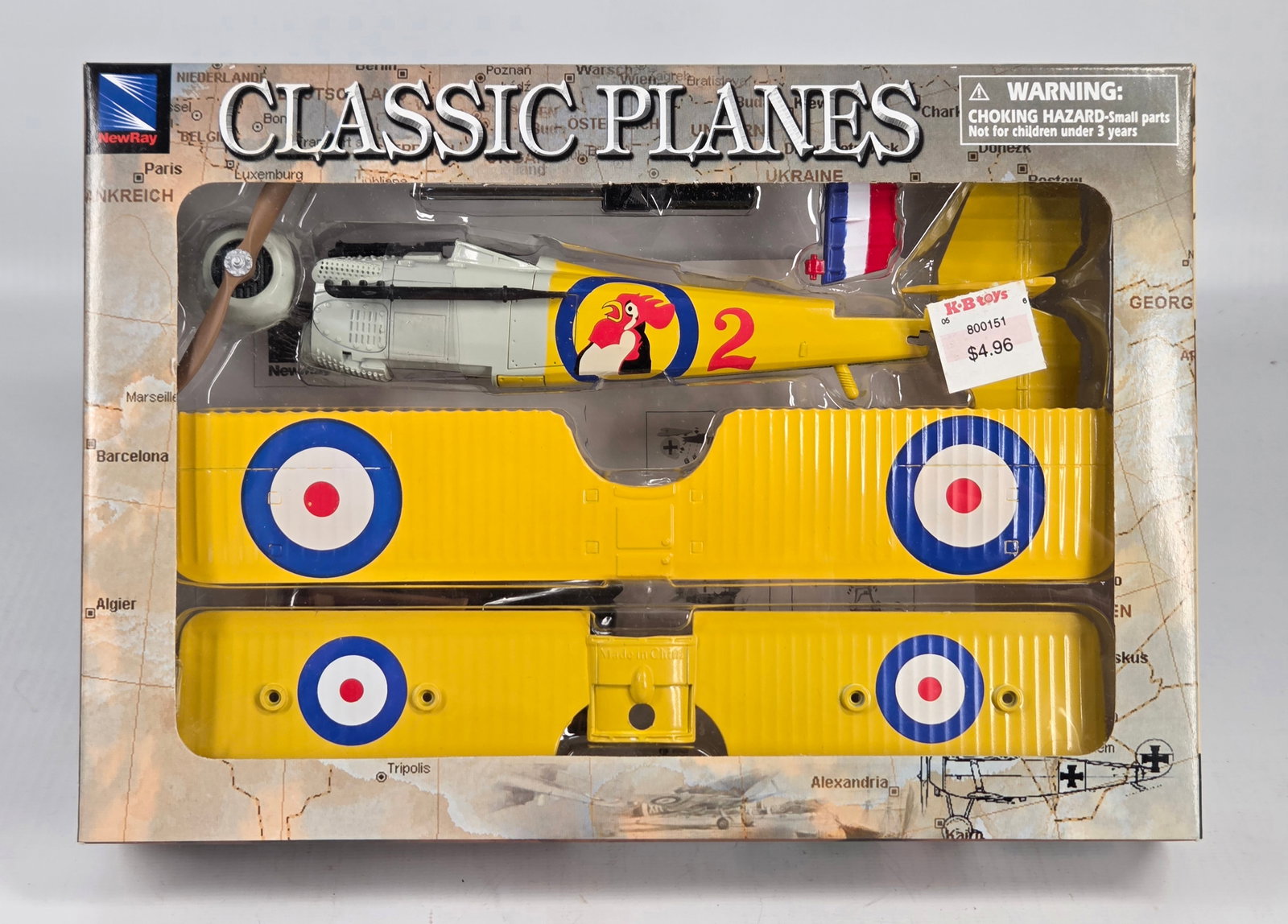 NEWRAY CLASSIC PLANES MODEL KIT UNUSED: REMAINS UNUSED IN BOX.