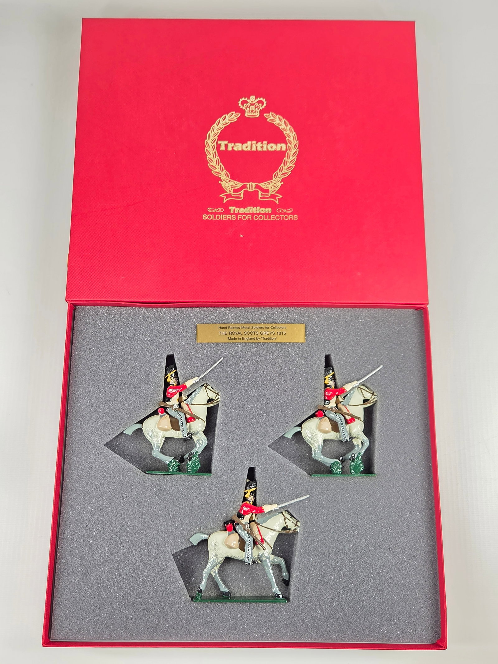 TRADITION SET NO. 727 ROYAL SCOTS GREYS 1815: REMAINS IN VERY GOOD CONDITION WITH BOX.