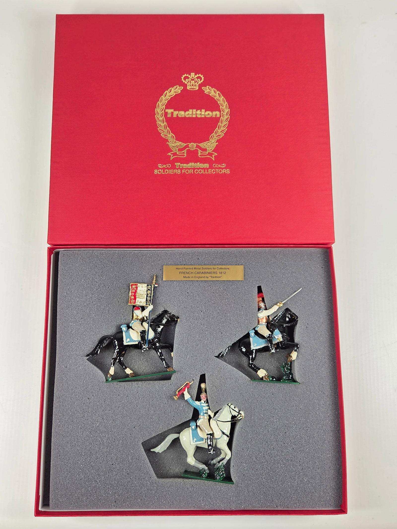 TRADITION SET NO. 744 FRENCH CARABINIERS: REMAINS IN VERY GOOD CONDITION WITH BOX.