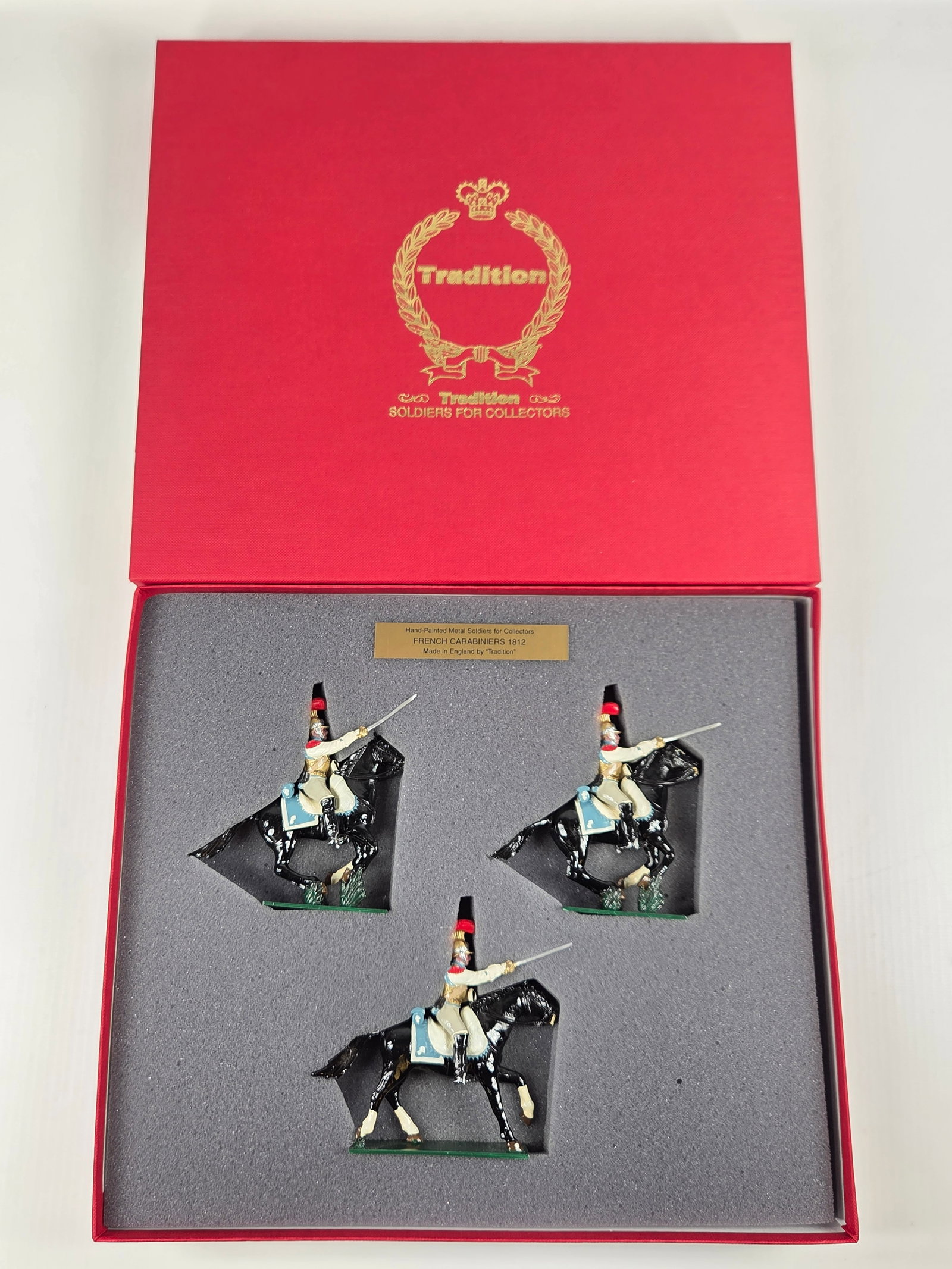 TRADITION SET NO. 745 FRENCH CARABINIERS: REMAINS IN VERY GOOD CONDITION WITH BOX.