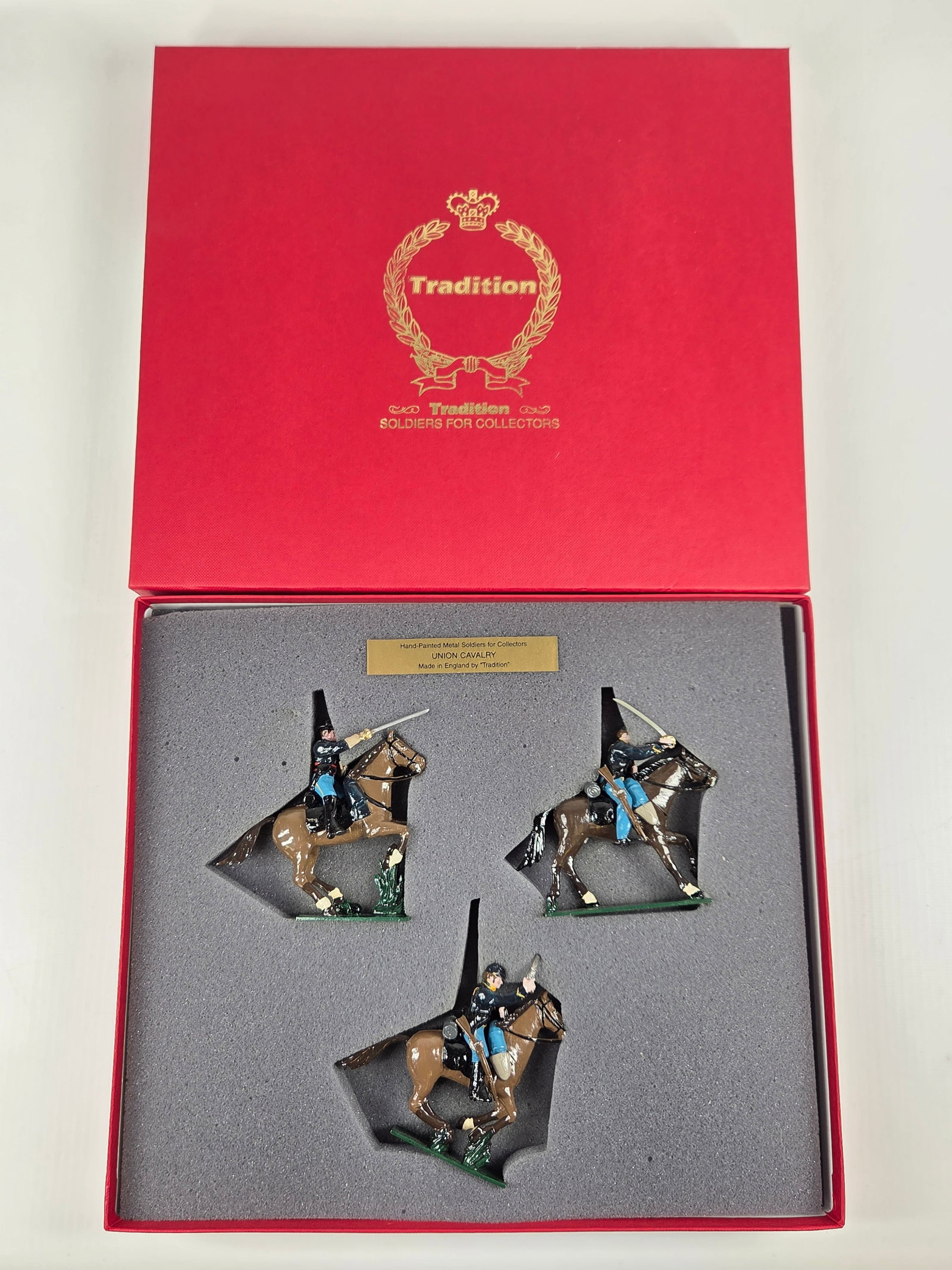 TRADITION SET NO. 914 UNION CAVALRY: REMAINS IN VERY GOOD CONDITION WITH BOX.