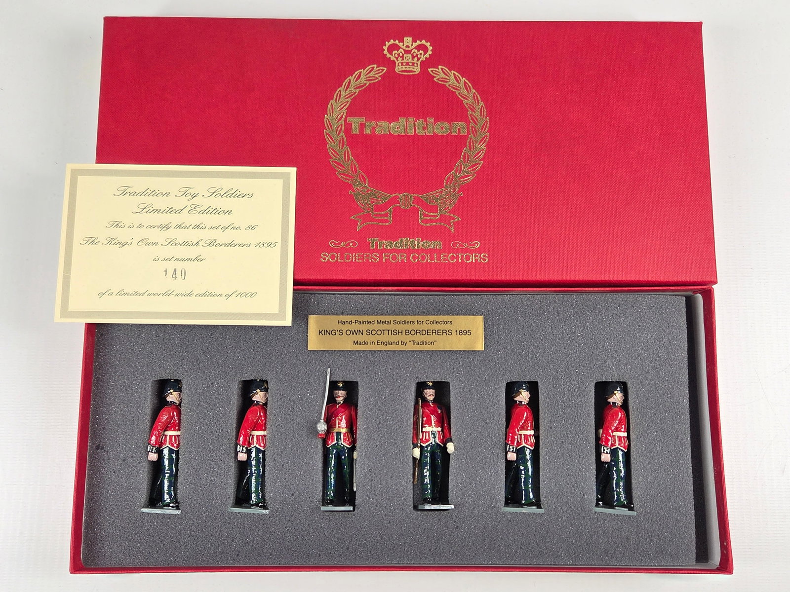 TRADITION SET NO. 86 KING'S OWN SCOTTISH BORDERERS: REMAINS IN VERY GOOD CONDITION WITH BOX.