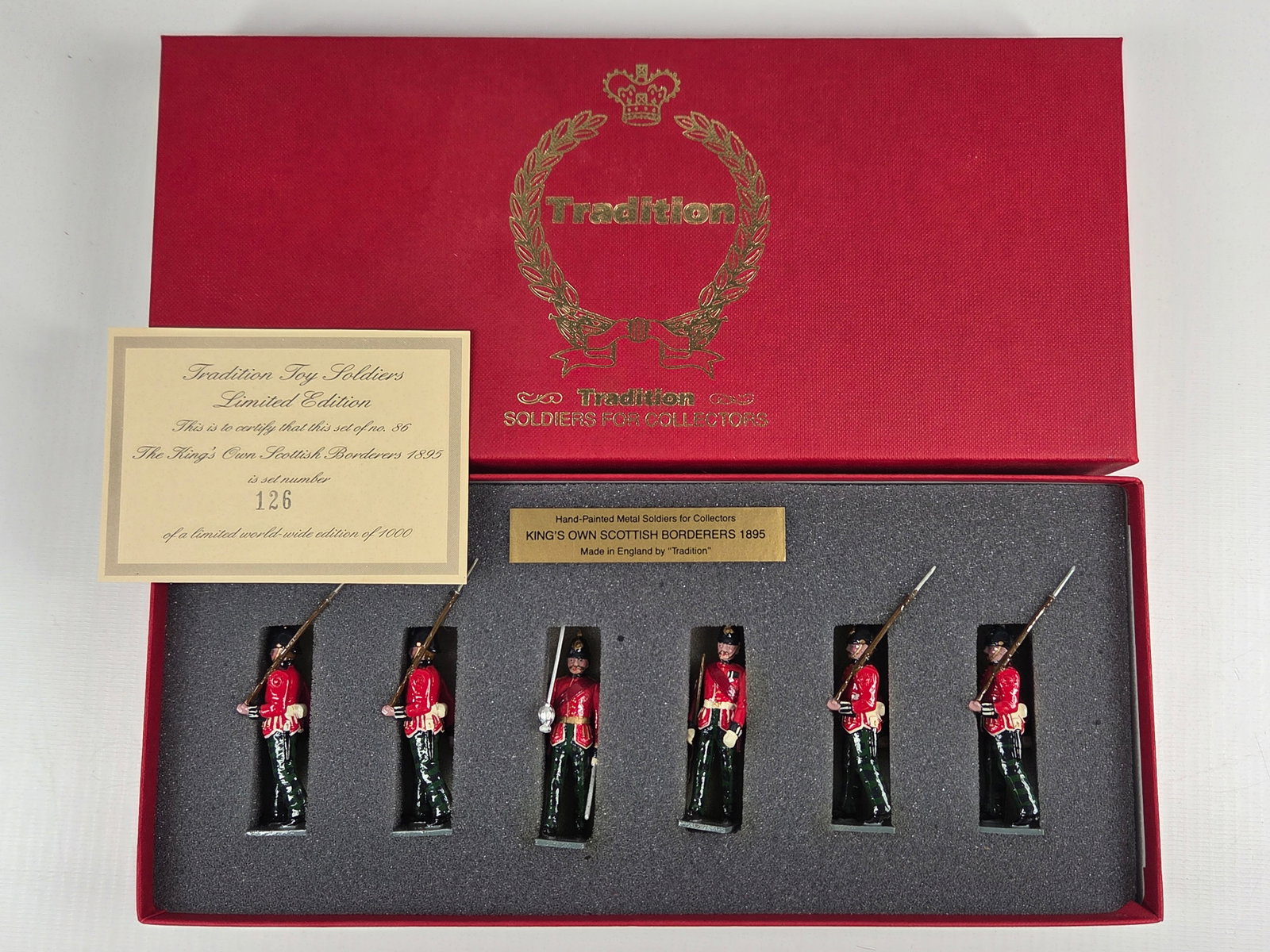 TRADITION SET NO. 86 KING'S OWN SCOTTISH BORDERERS: REMAINS IN VERY GOOD CONDITION WITH BOX.