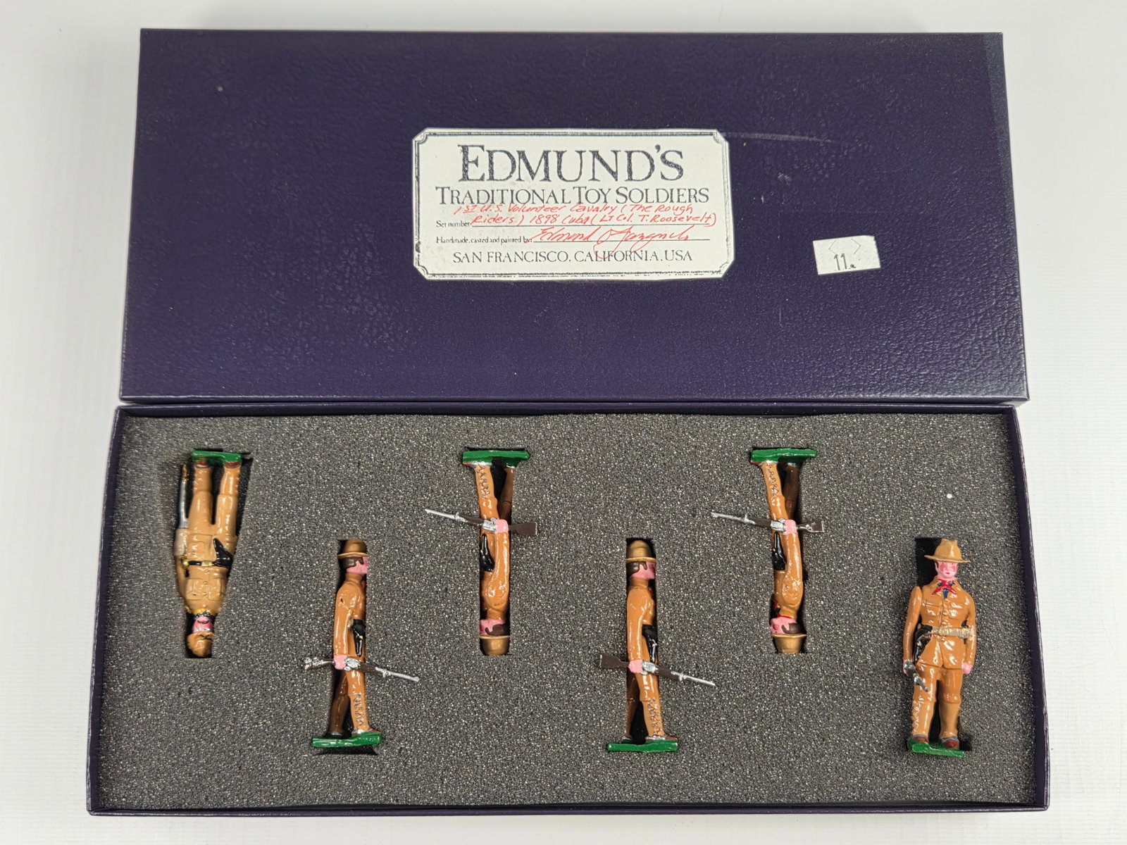 EDMUND'S 1ST U.S. VOLUNTEER CAVALRY THE ROUGH RIDERS: SET REMAINS IN EXCELLENT CONDITION WITH BOX.