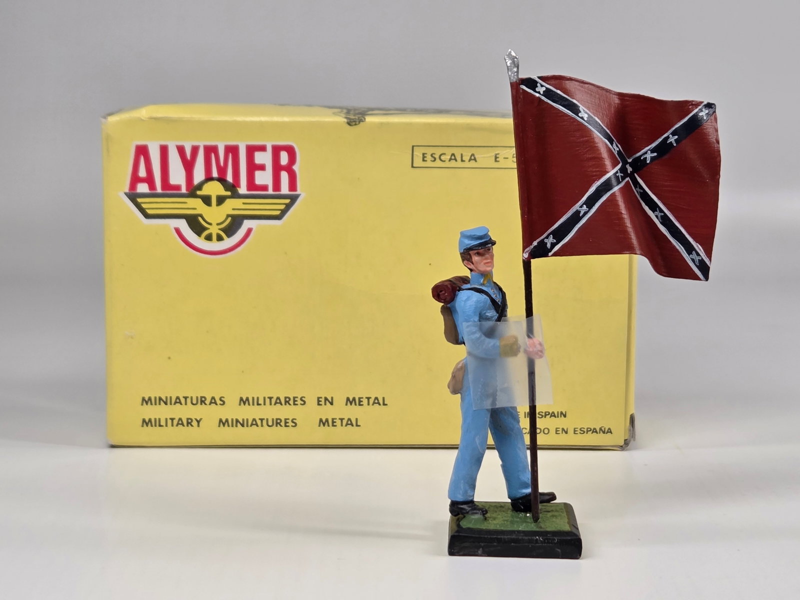 ALYMER NO. 241 CONFEDERATE W/ FLAG: REMAINS IN FAIR CONDITION WITH BROKEN FLAG HAND.