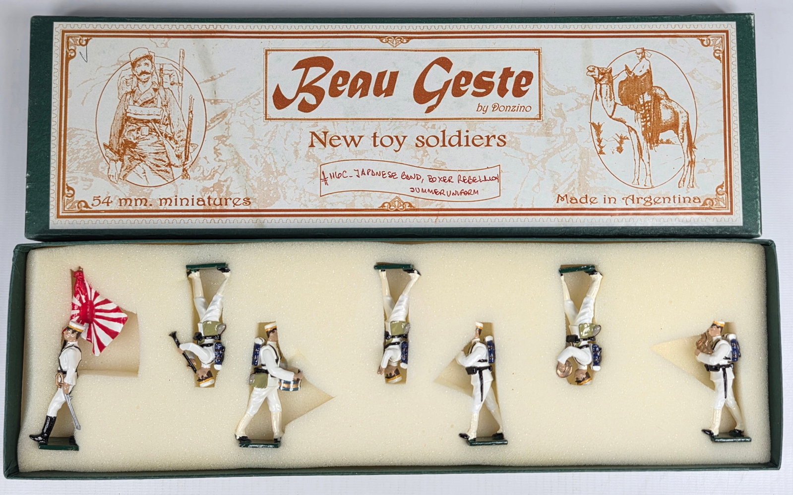 BEAU GESTE JAPANESE BAND SUMMER UNIFORM: SET REMAINS IN VERY GOOD CONDITION WITH BOX.